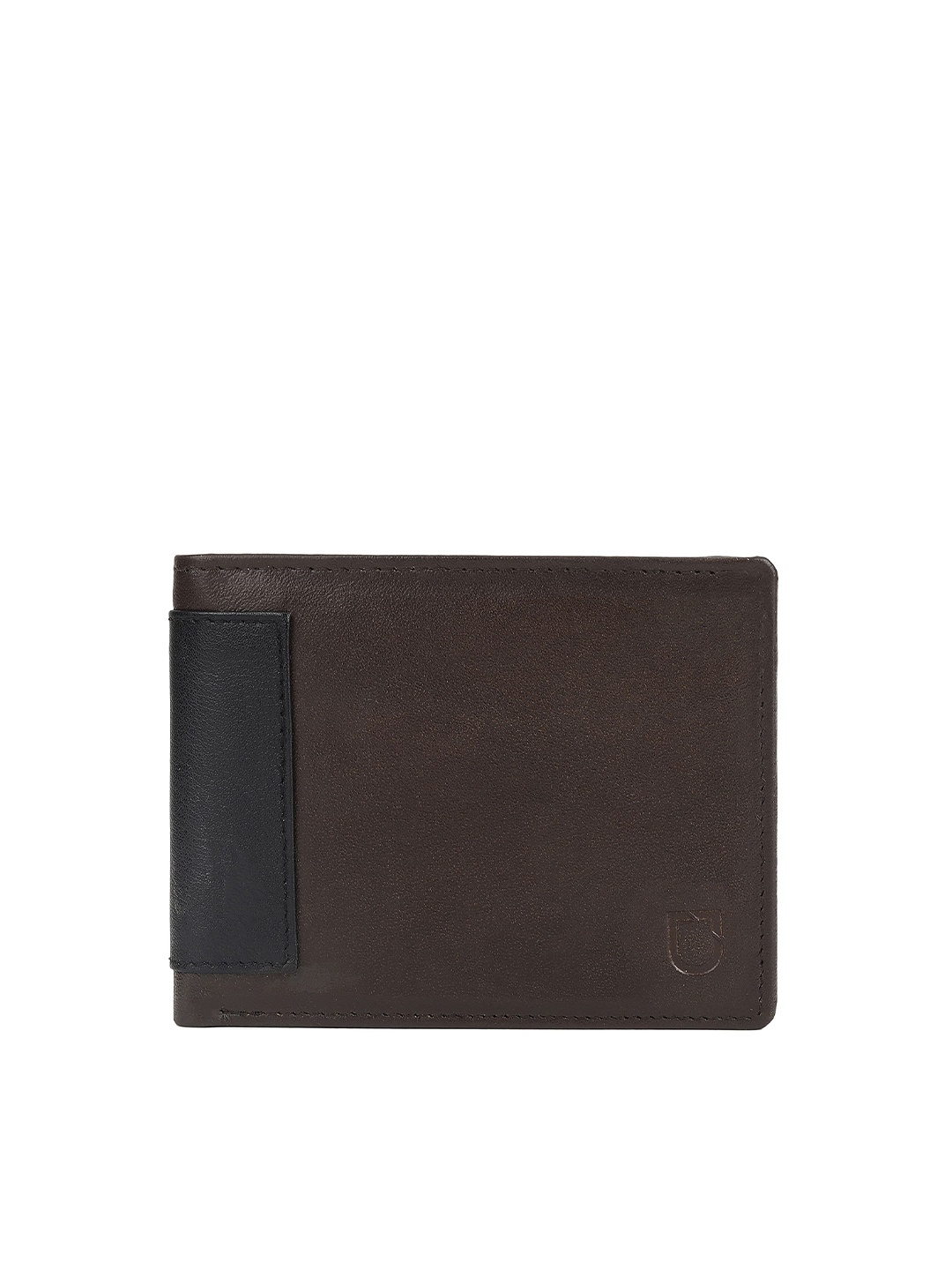 

Urbano Fashion Men Textured Leather Two Fold Wallet, Brown