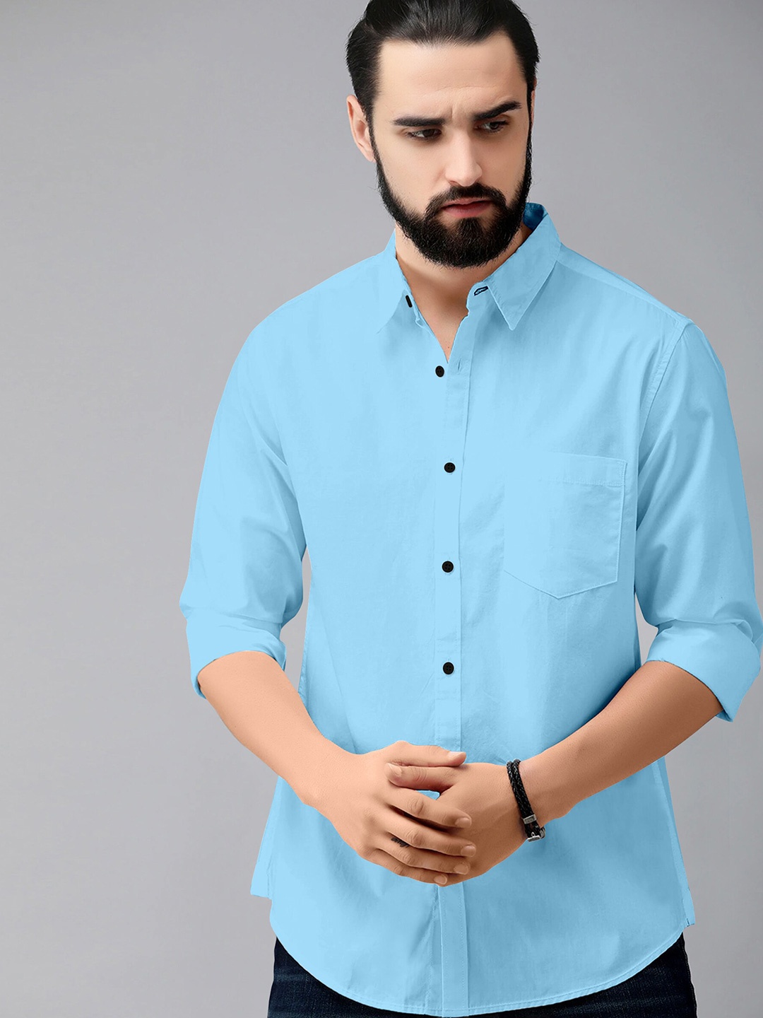 

Jinax Comfort Slim Fit Spread Collar Casual Shirt, Turquoise blue