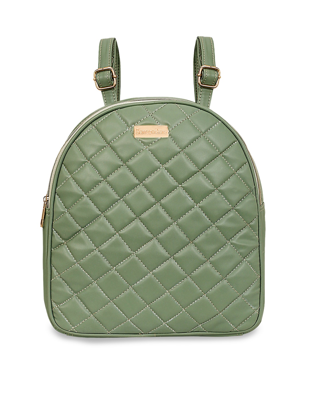 

Berrypeckers Structured Handheld Bag With Quilted, Green