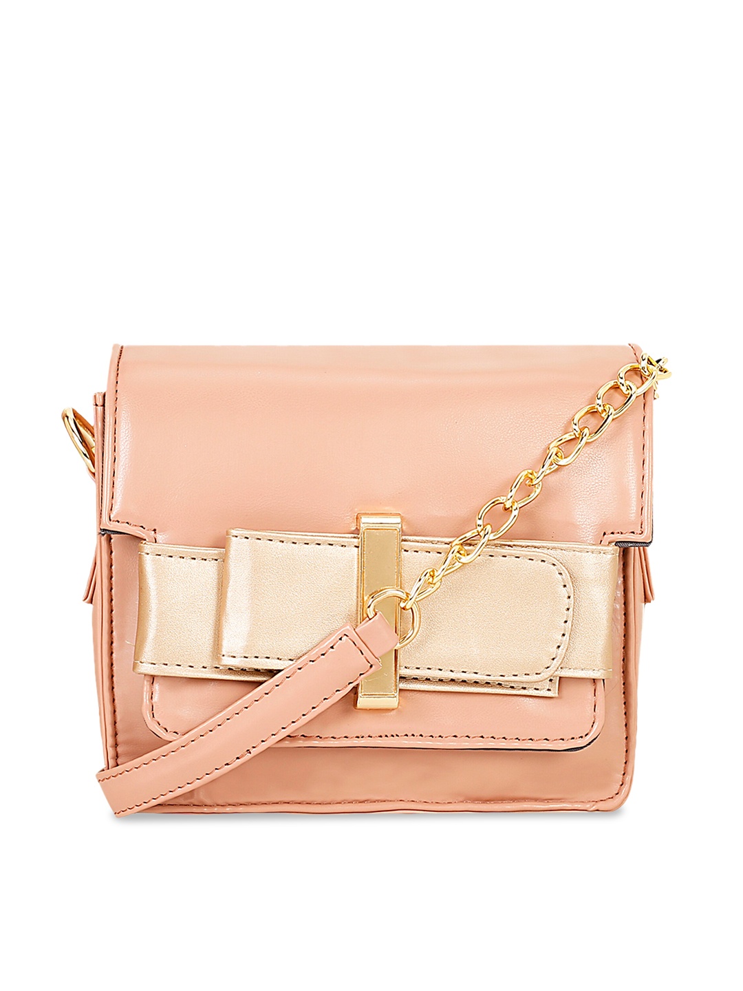 

Berrypeckers Textured Structured Sling Bag, Peach