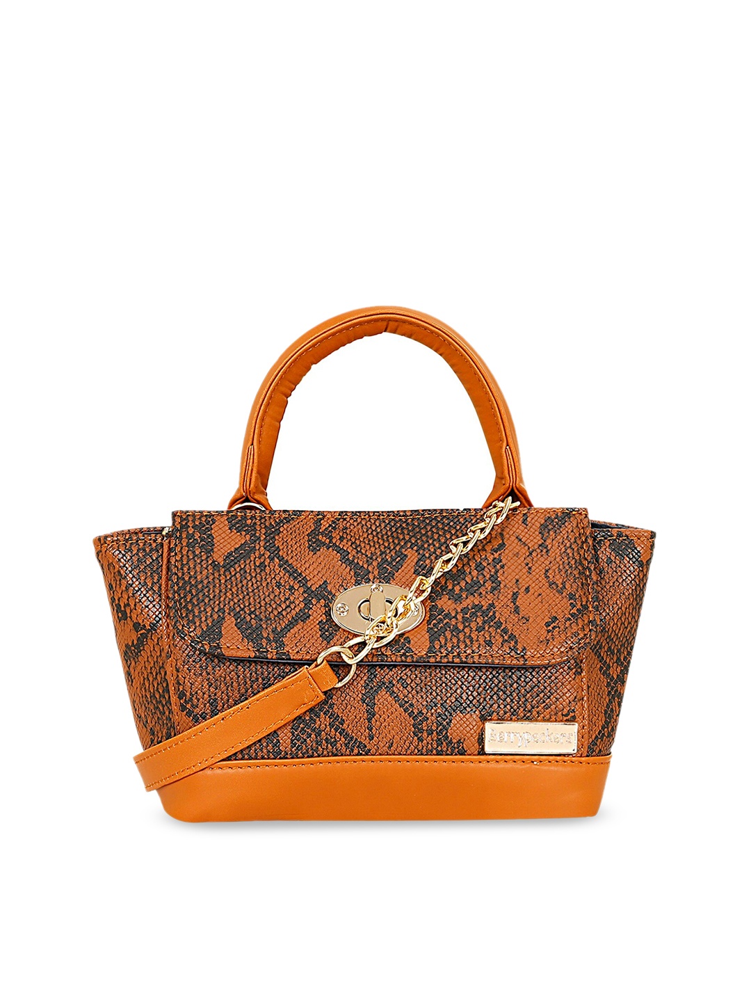 

Berrypeckers Animal Structured Handheld Bag, Tan