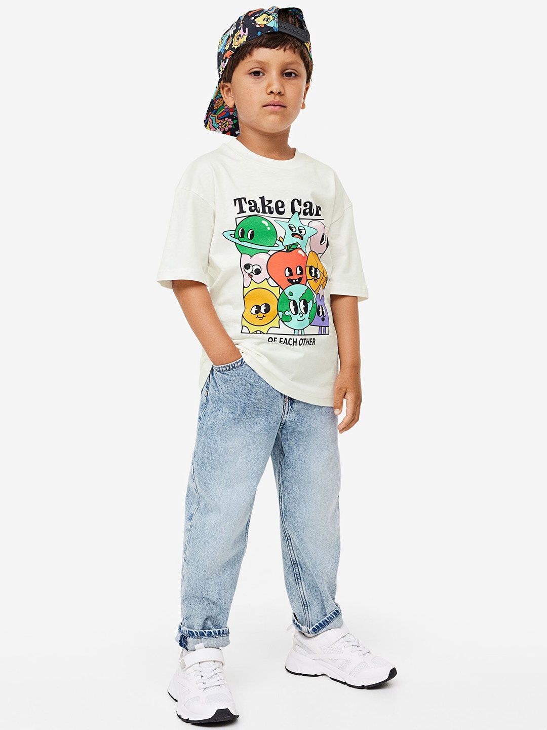 

H&M Boys Printed T-shirt, White