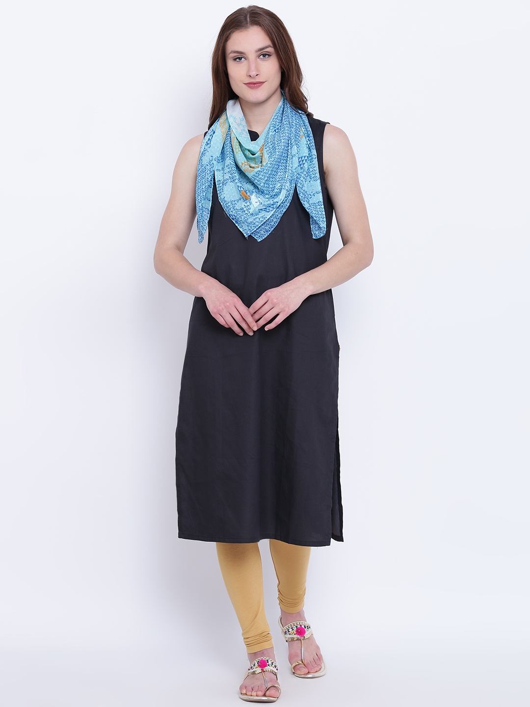 

AURELIA Blue Printed Scarf