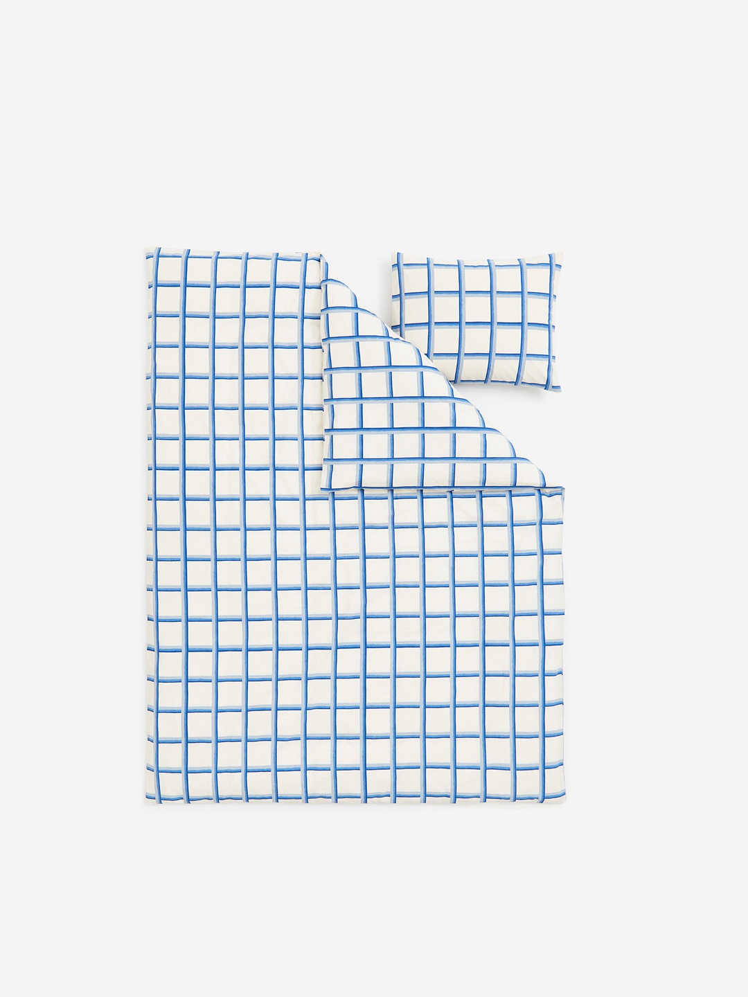 

H&M Blue & White Patterned Single Duvet Cover Set