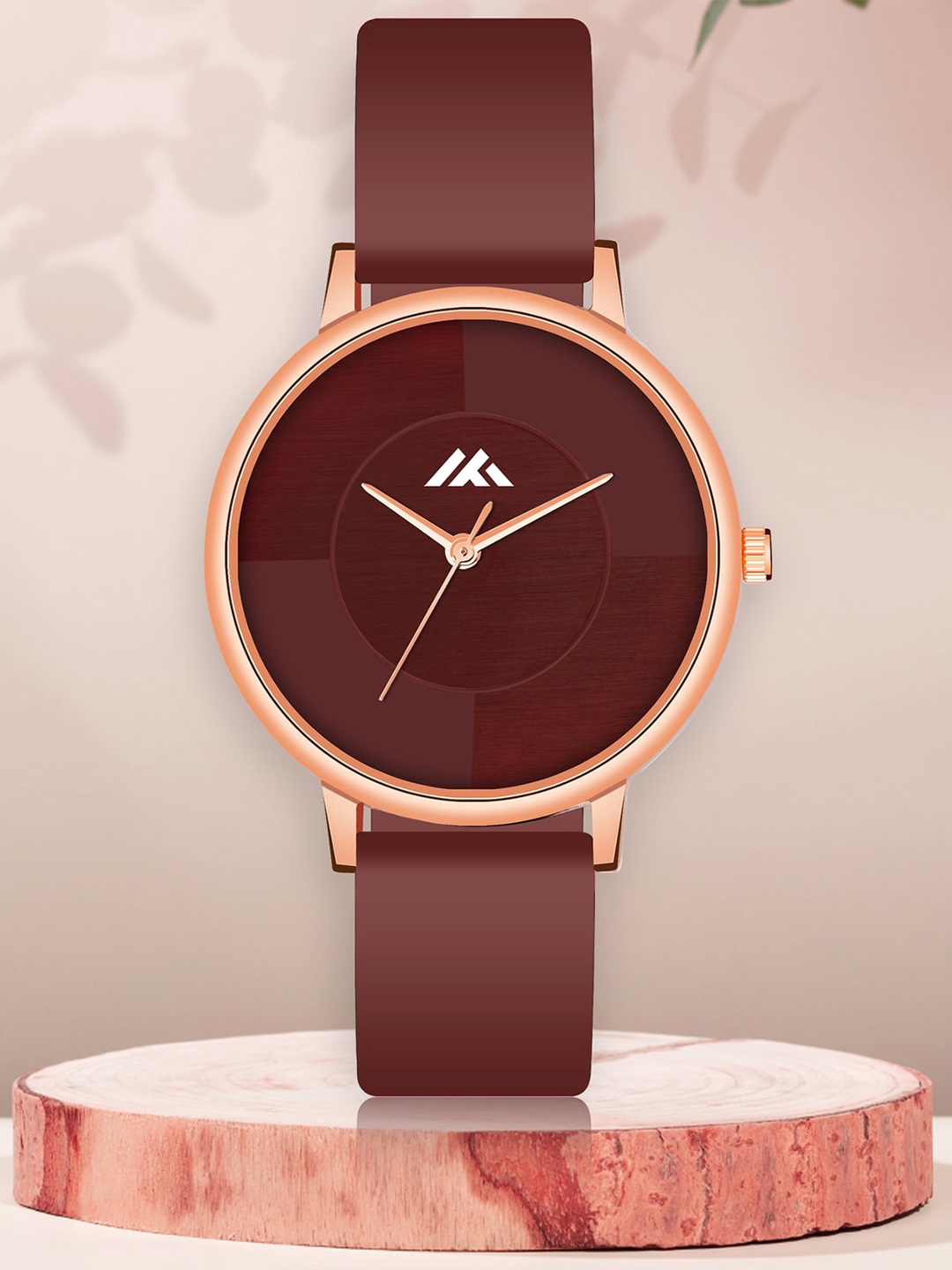 

Shocknshop Women Round Analogue Watch MT539, Maroon