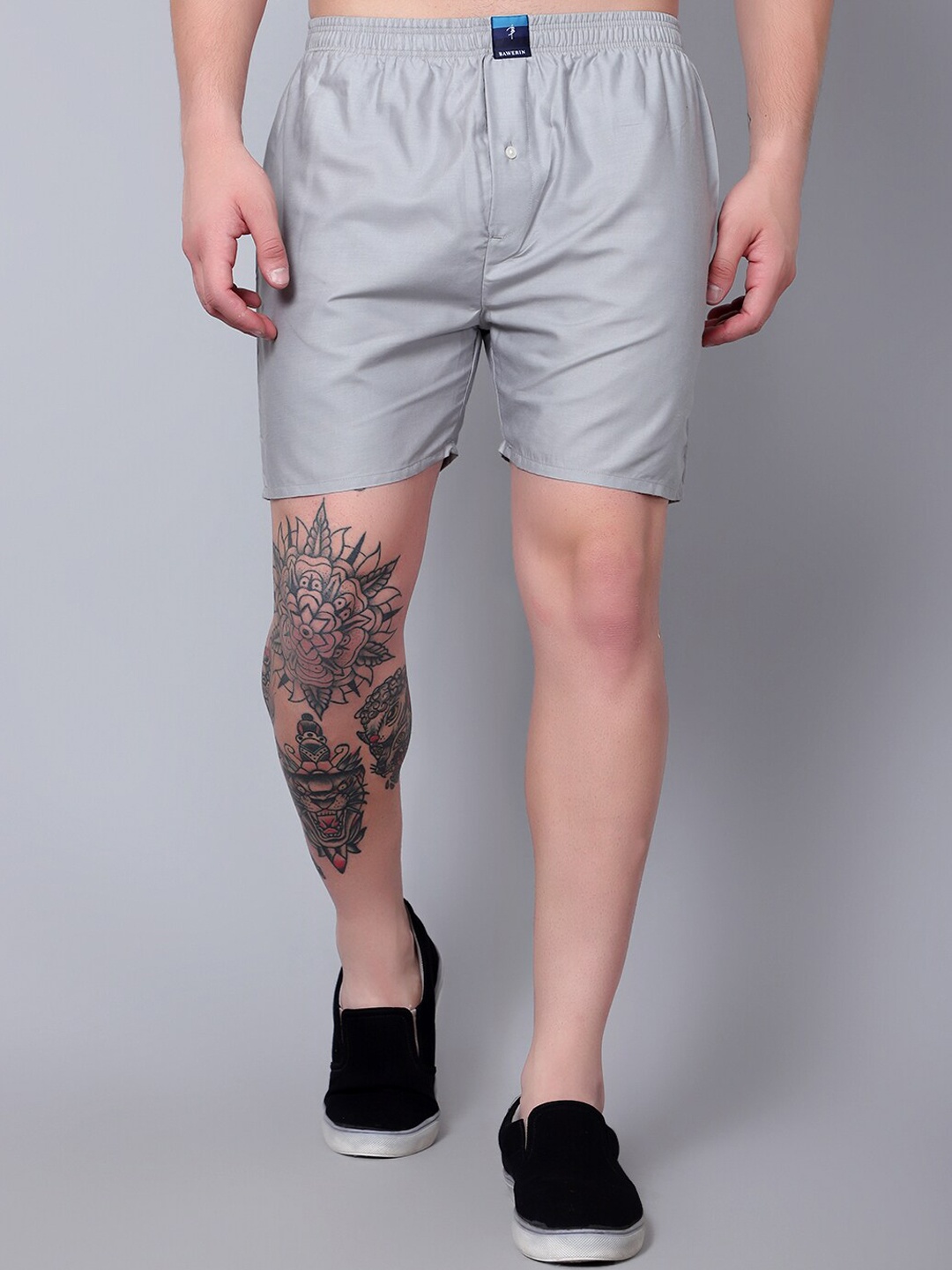 

BAWERIN Pure Cotton Breathable Boxers 6, Grey