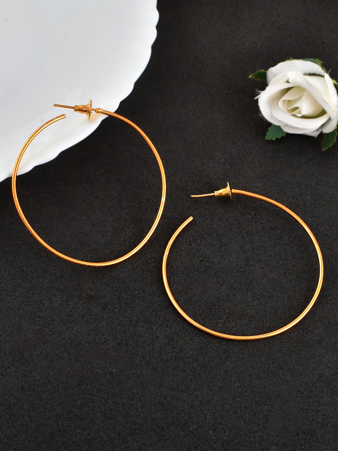 

Silvermerc Designs Gold-Plated Hoop earrings