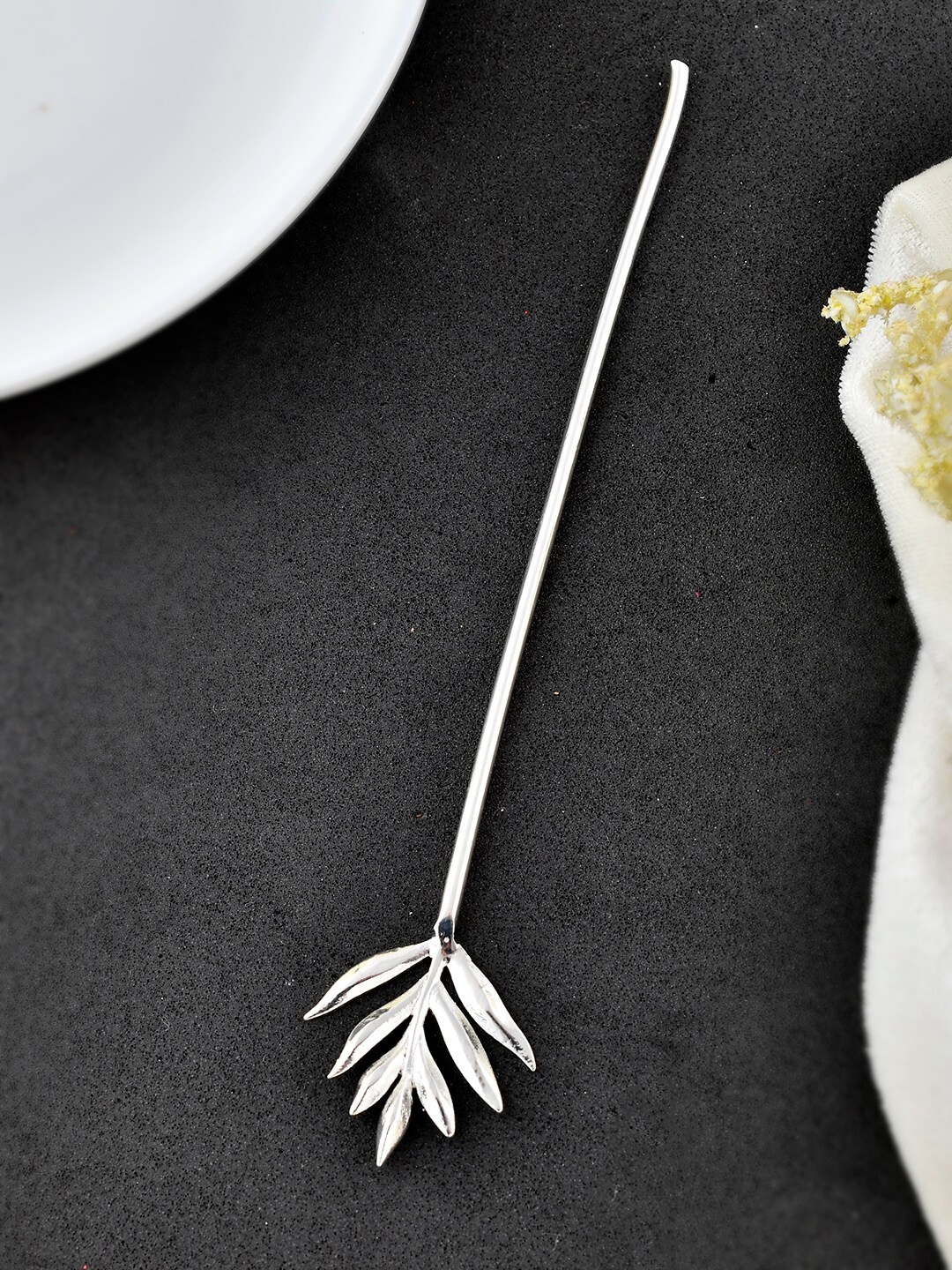 

Silvermerc Designs Silver-Plated Leaf Hairstick