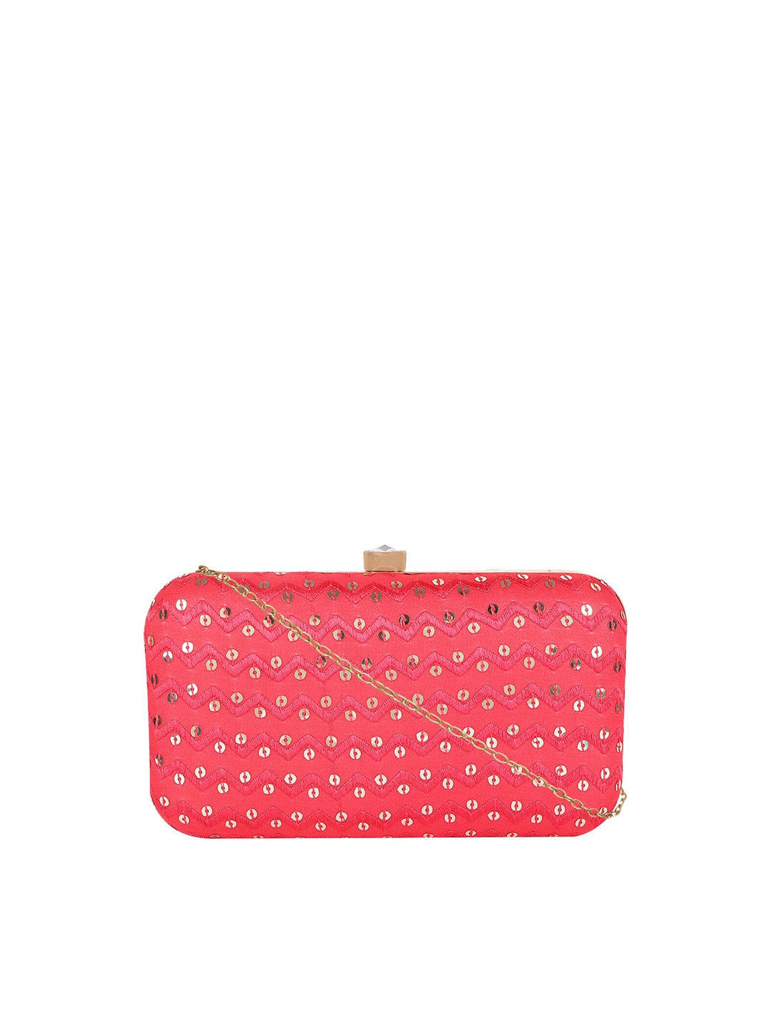 

HORRA Embellished Box Clutch, Pink