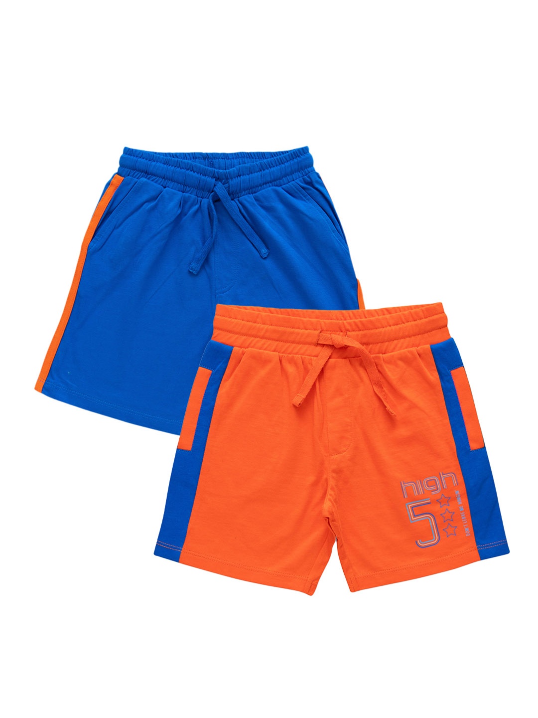 

JusCubs Boys Pack Of 2 Mid-Rise Cotton Shorts, Blue