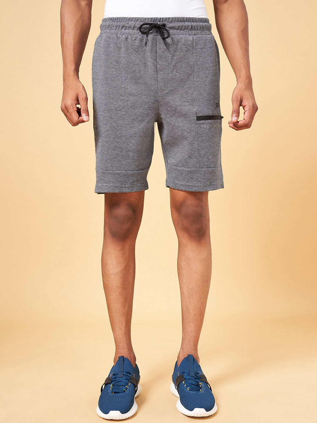 

Ajile by Pantaloons Men Slim Fit Outdoor Sports Shorts, Grey