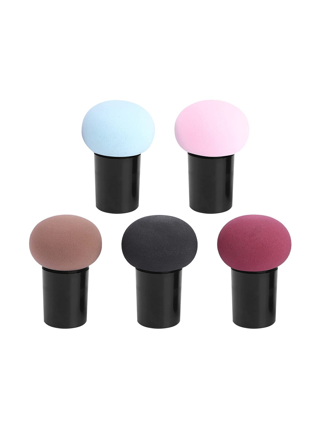 

DALUCI Set of 5 Professional Mushroom Makeup Blender Sponges for Face, Pink
