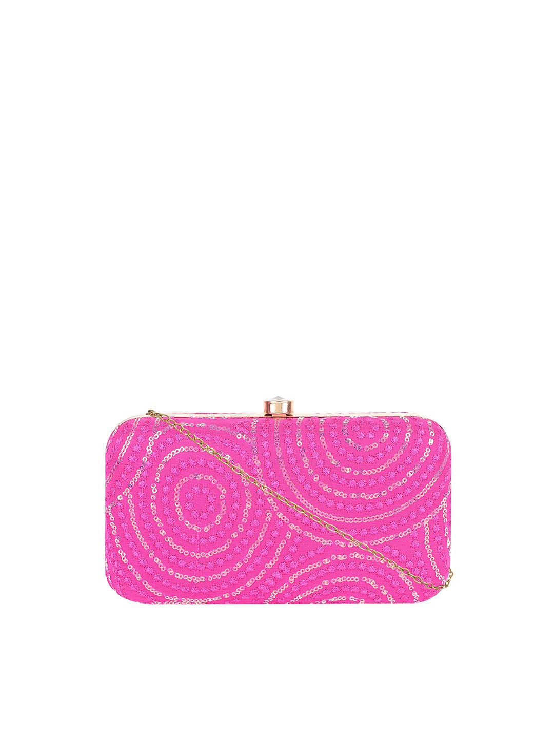 

HORRA Embellished Box Clutch, Pink