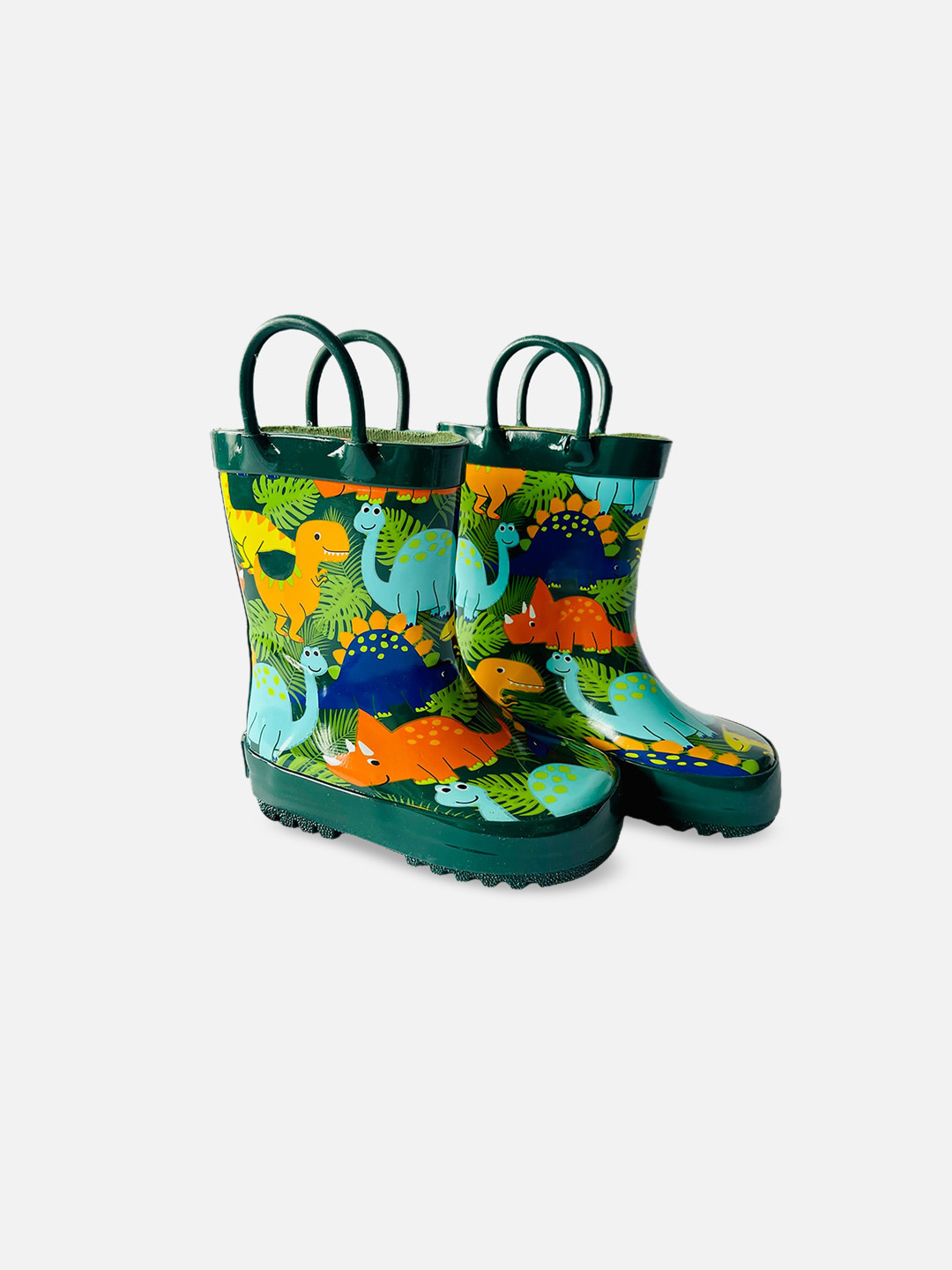 

Little Surprise Box LLP Kids Printed Waterproof Rain Boots, Green