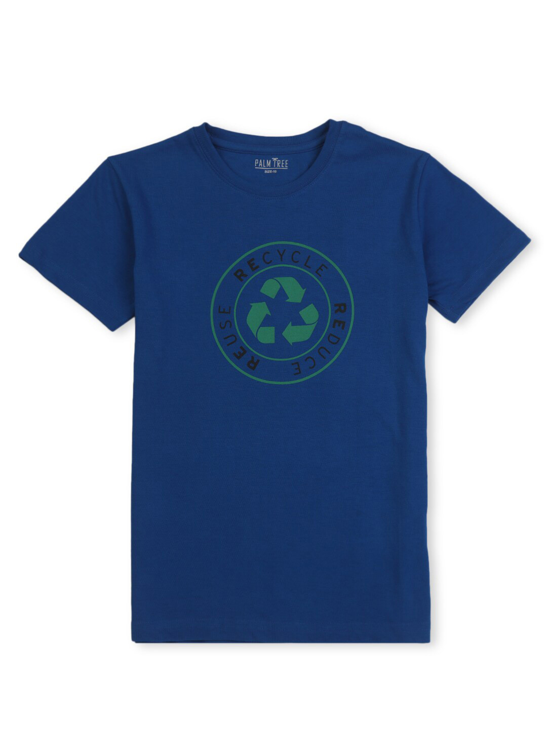 

Palm Tree Boys Graphic Printed Regular Fit Cotton Casual T-shirt, Navy blue