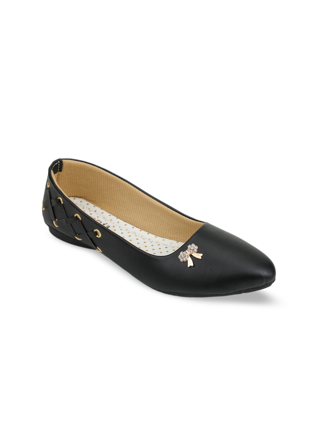 

Moonwalk Embellished Slip-On Ballerinas, Black