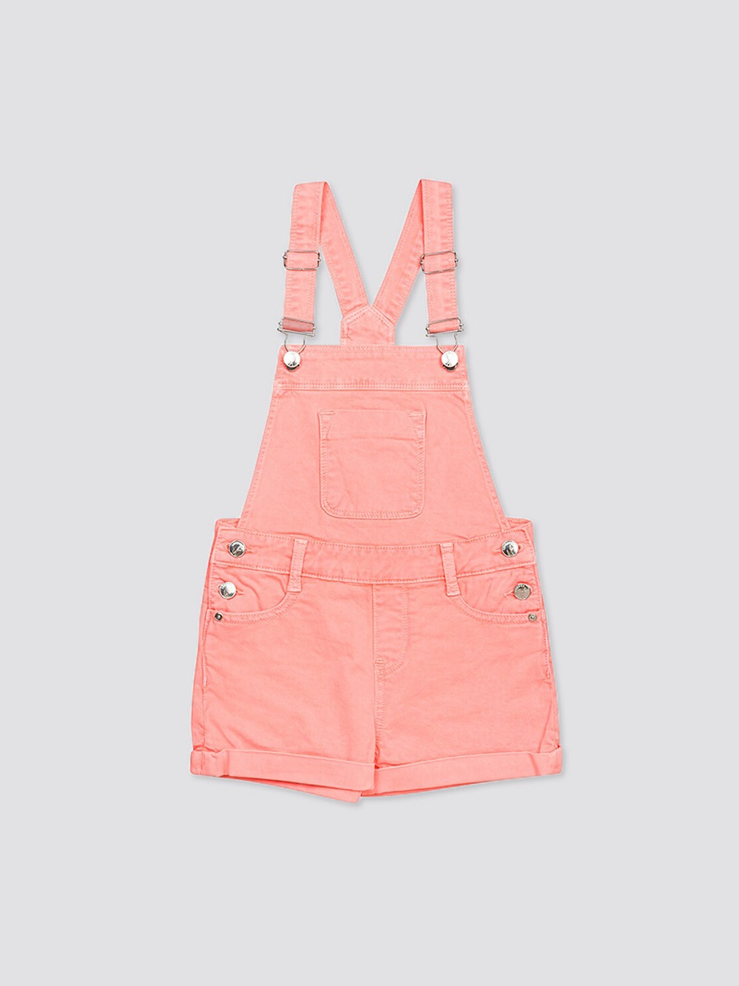

H By Hamleys Girls Denim Dungaree, Pink