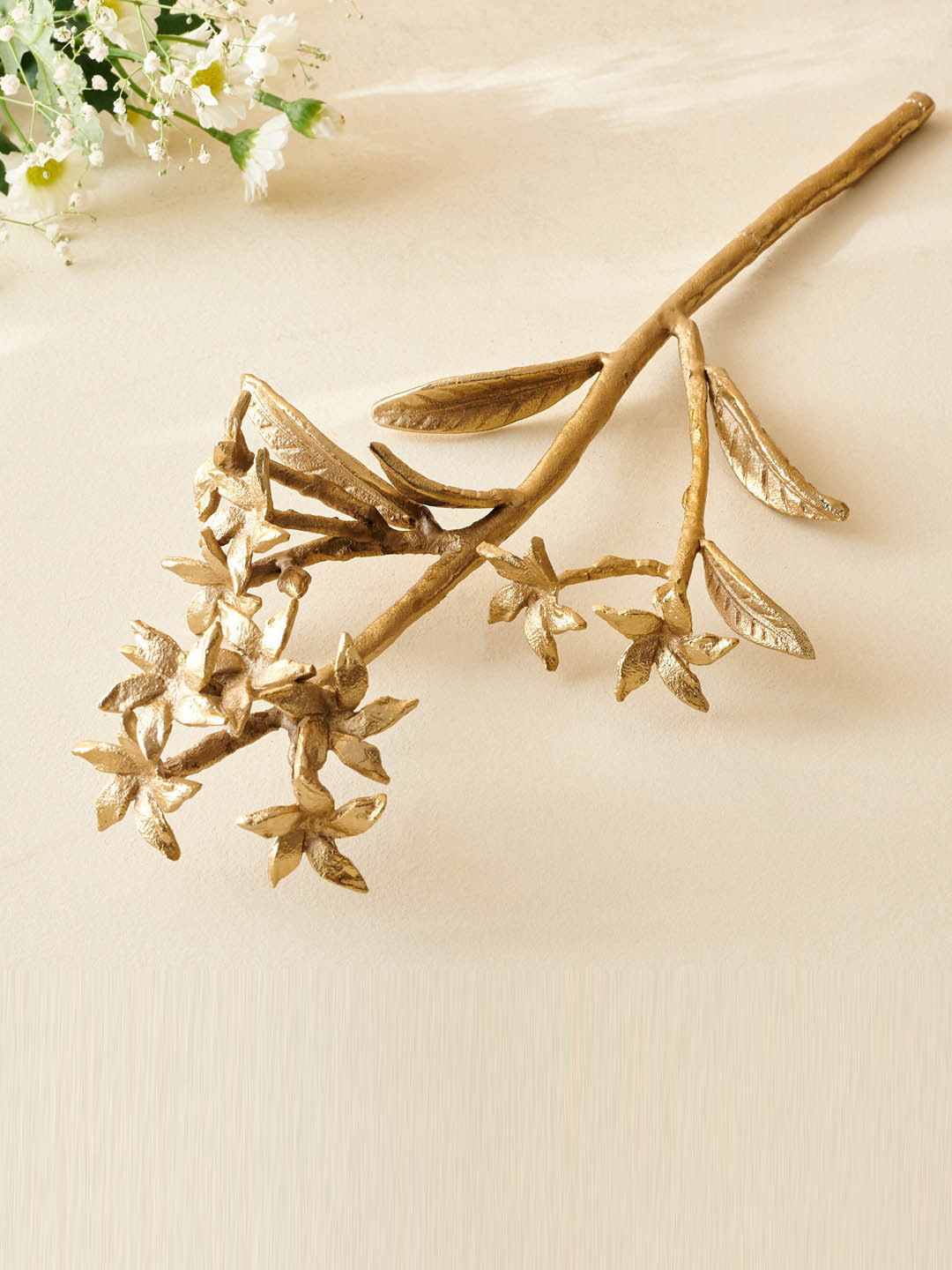 

Home Centre Hoovu Gold-Toned Ceramic Artificial Flower Twig
