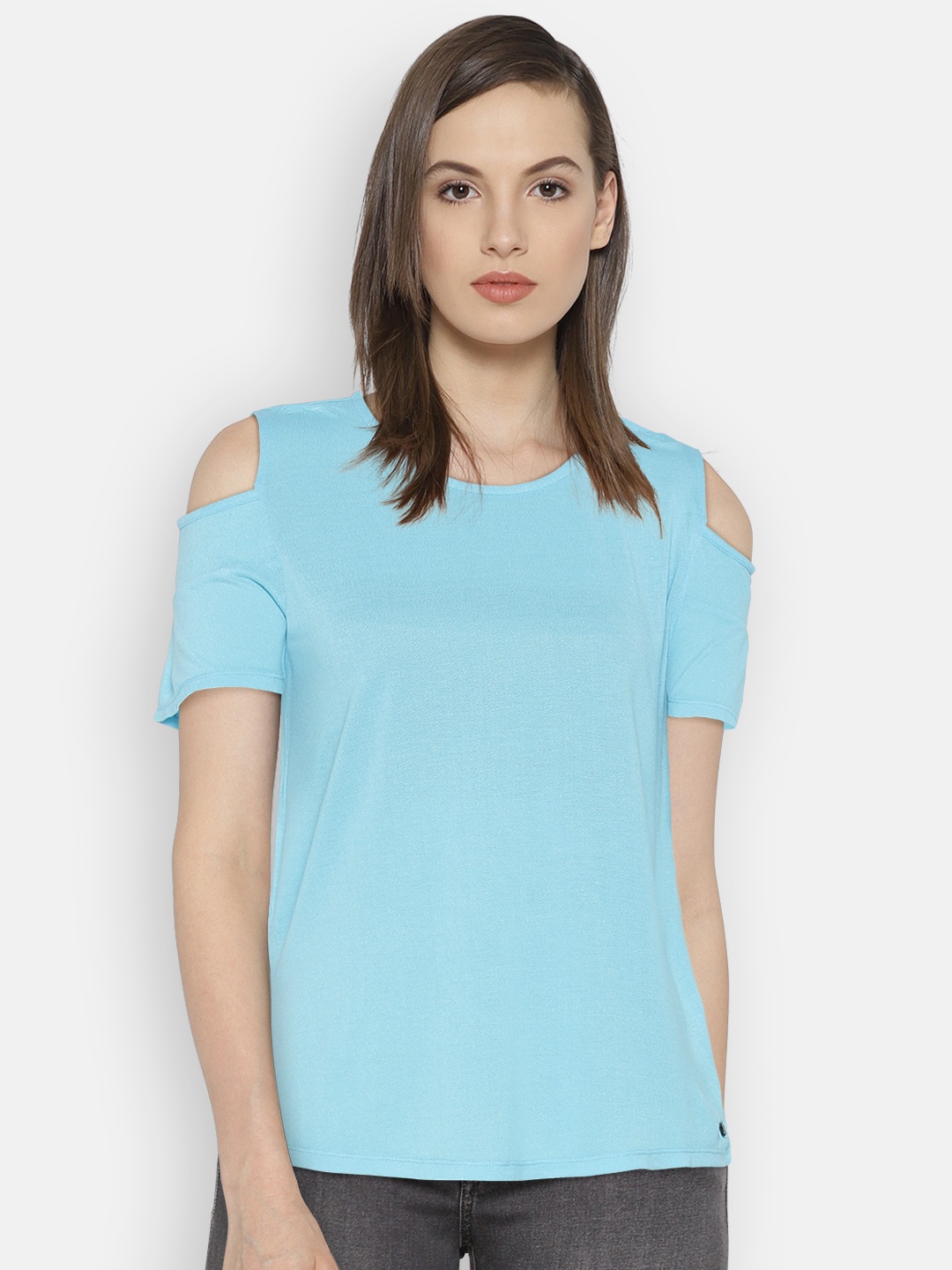 

Pepe Jeans Women Blue Solid Top