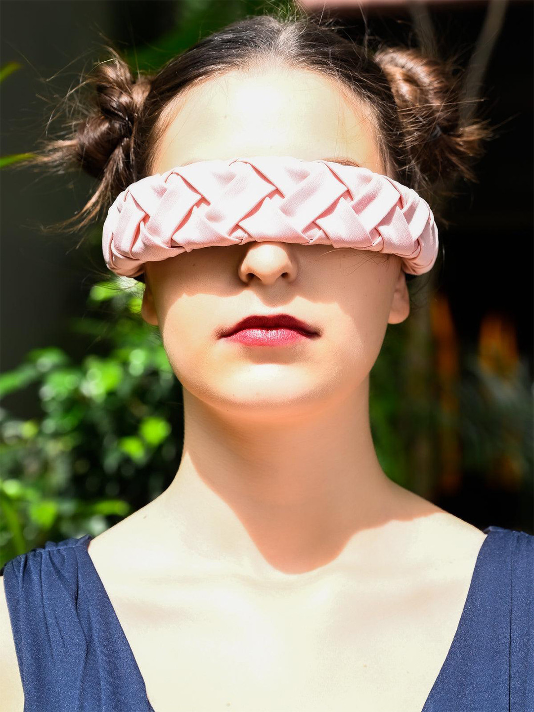 

ODETTE Overlapping Pattern Hairband, Pink