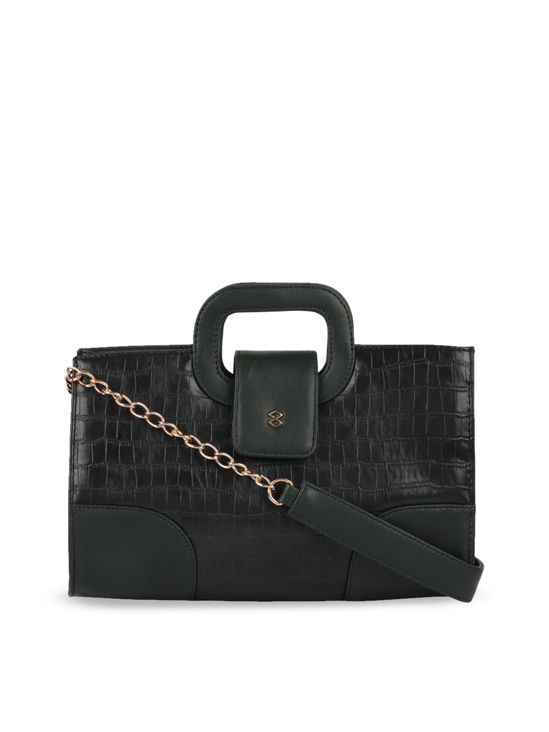 

HORRA Animal Textured Structured Handheld Bag, Green