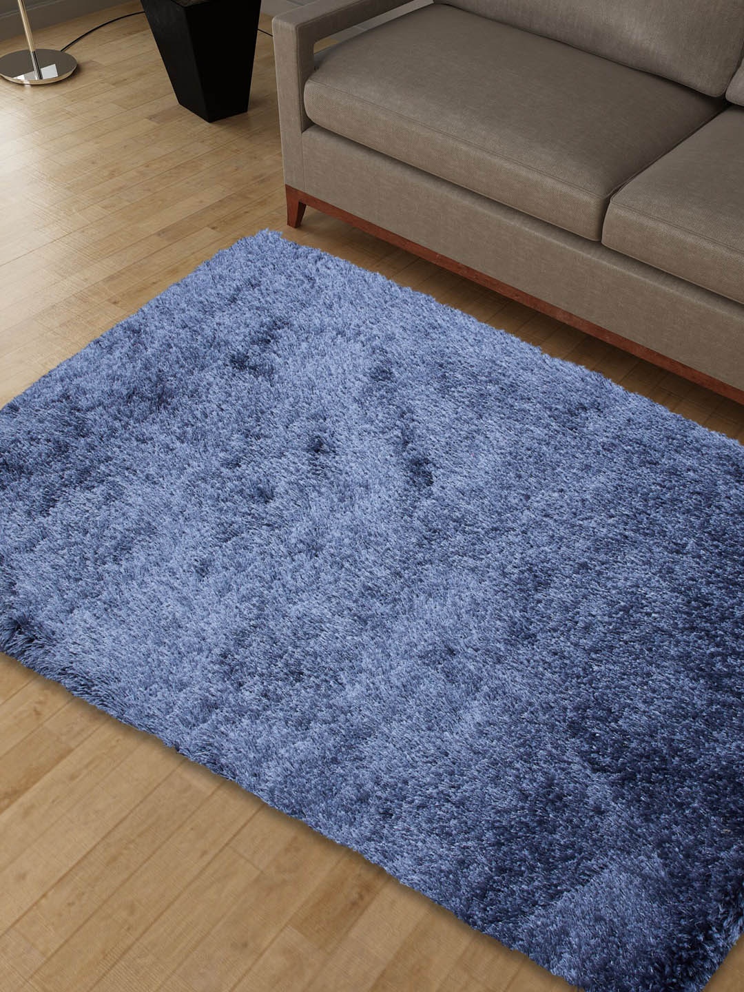 

Home Centre Colour Refresh Blue Anti-Skid Tufted Shaggy Carpet