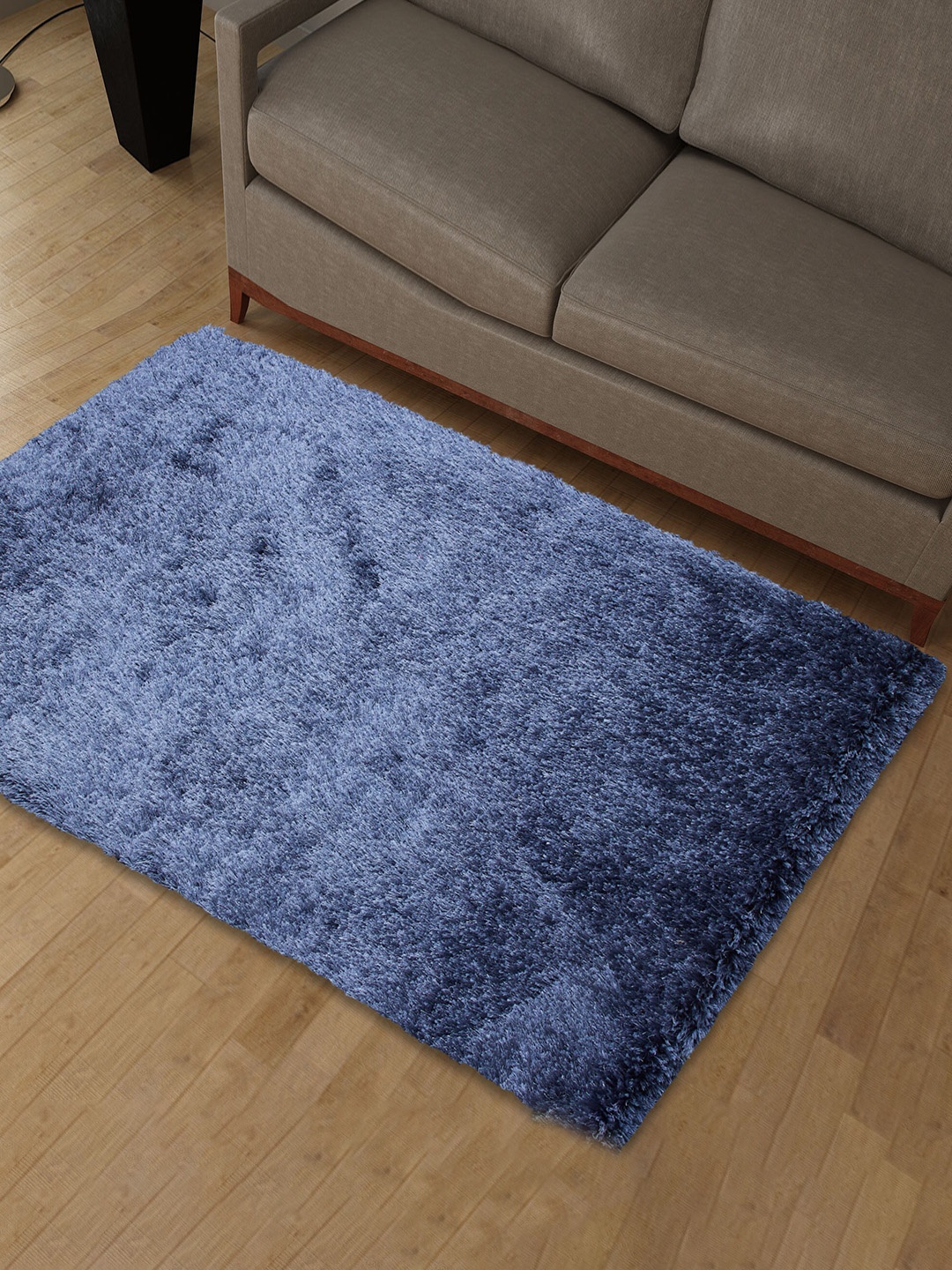 

Home Centre Colour Refresh Blue Tufted Shaggy Anti-Skid Carpet