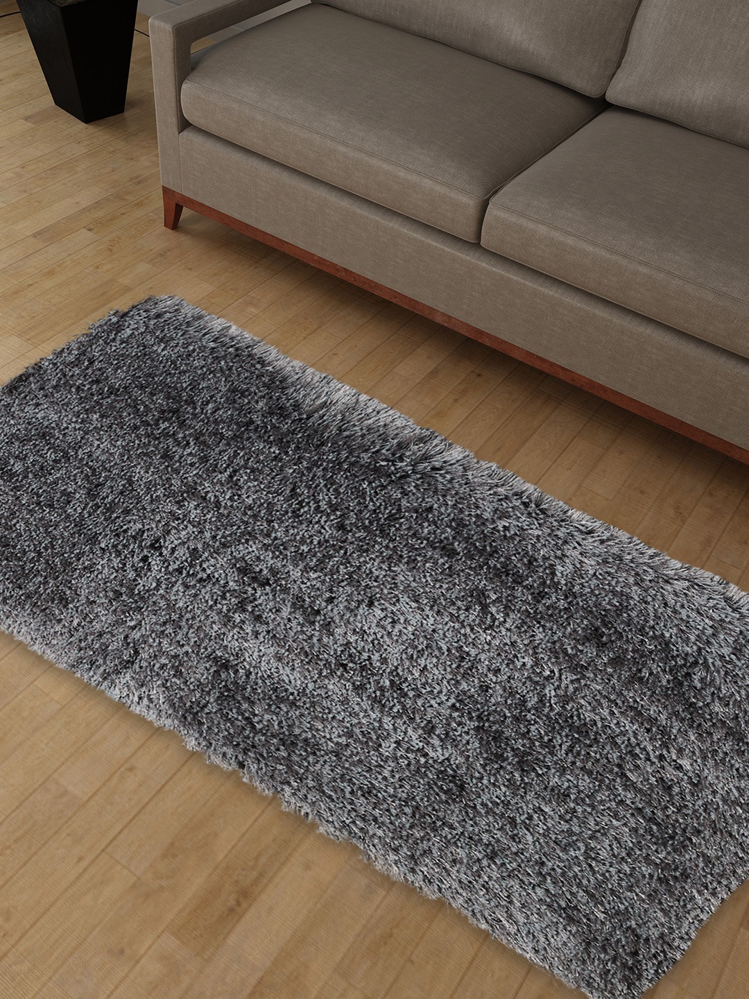 

Home Centre Colour Refresh Grey Textured Rectangular Carpet