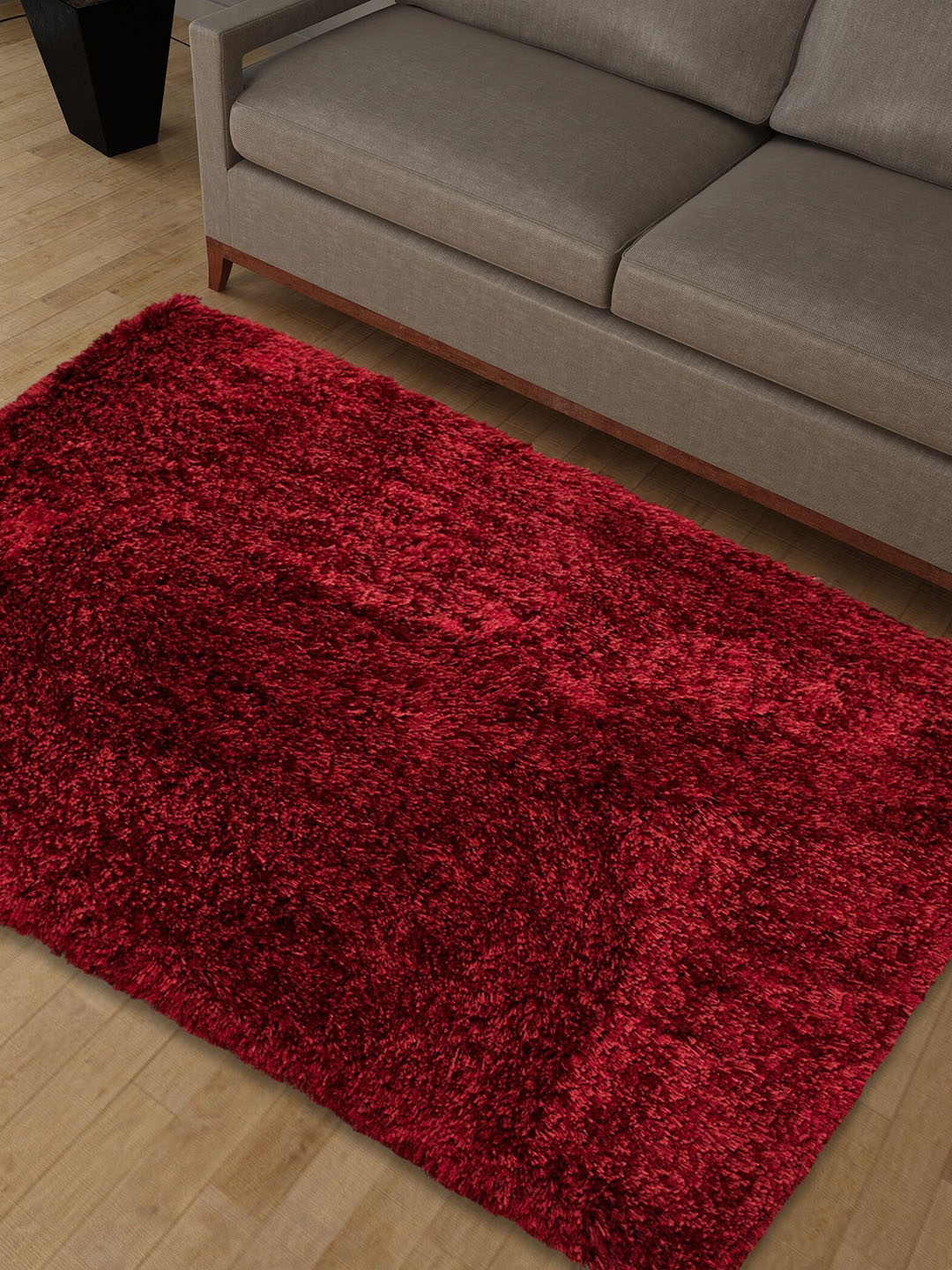 

Home Centre Colour Refresh Red Tufted Shaggy Polyester Rectangular Carpet