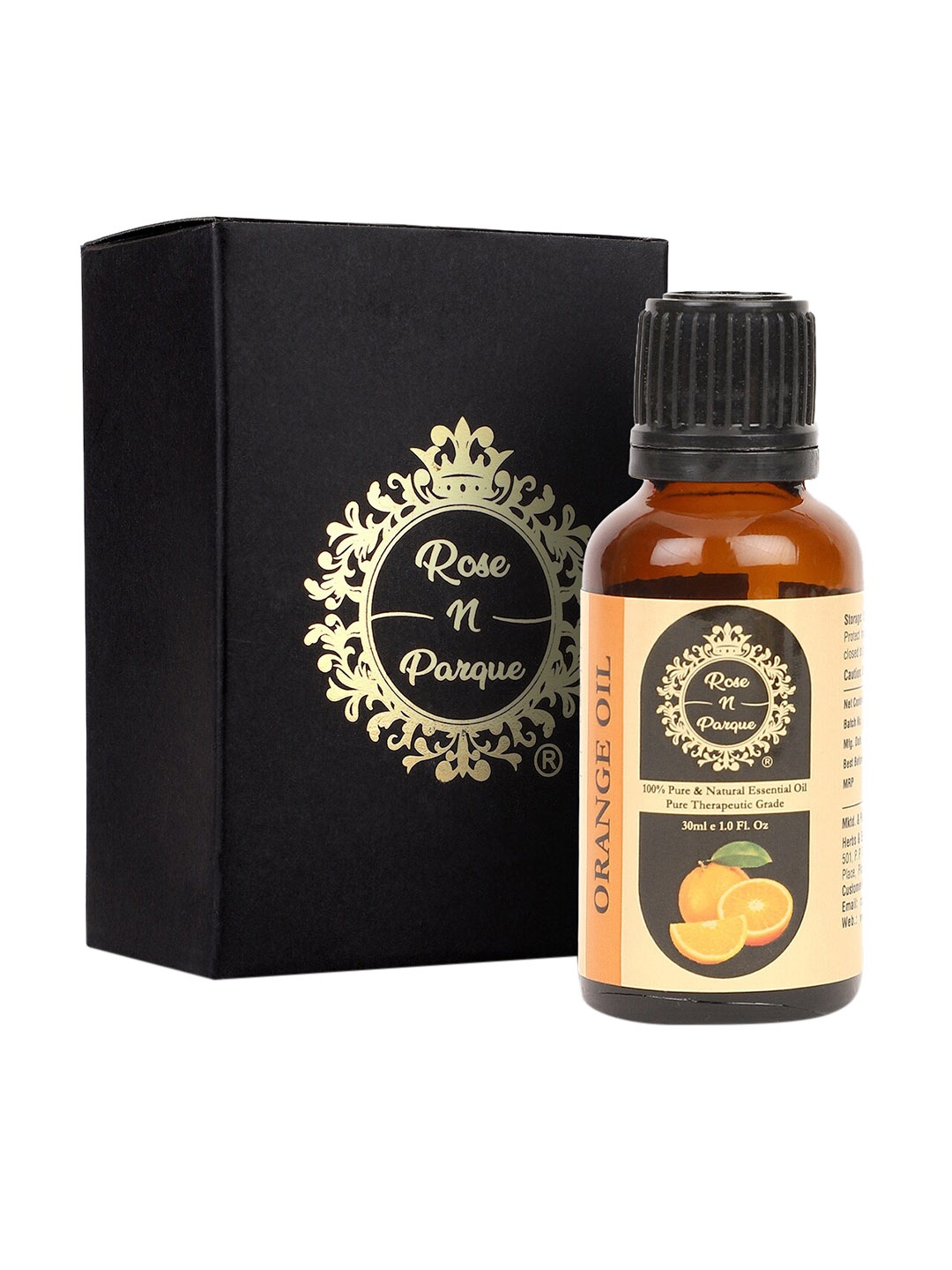 

ROSENPARQUE 100% Pure & Natural Therapeutic Grade Orange Essential Oil - 30 ml, Black