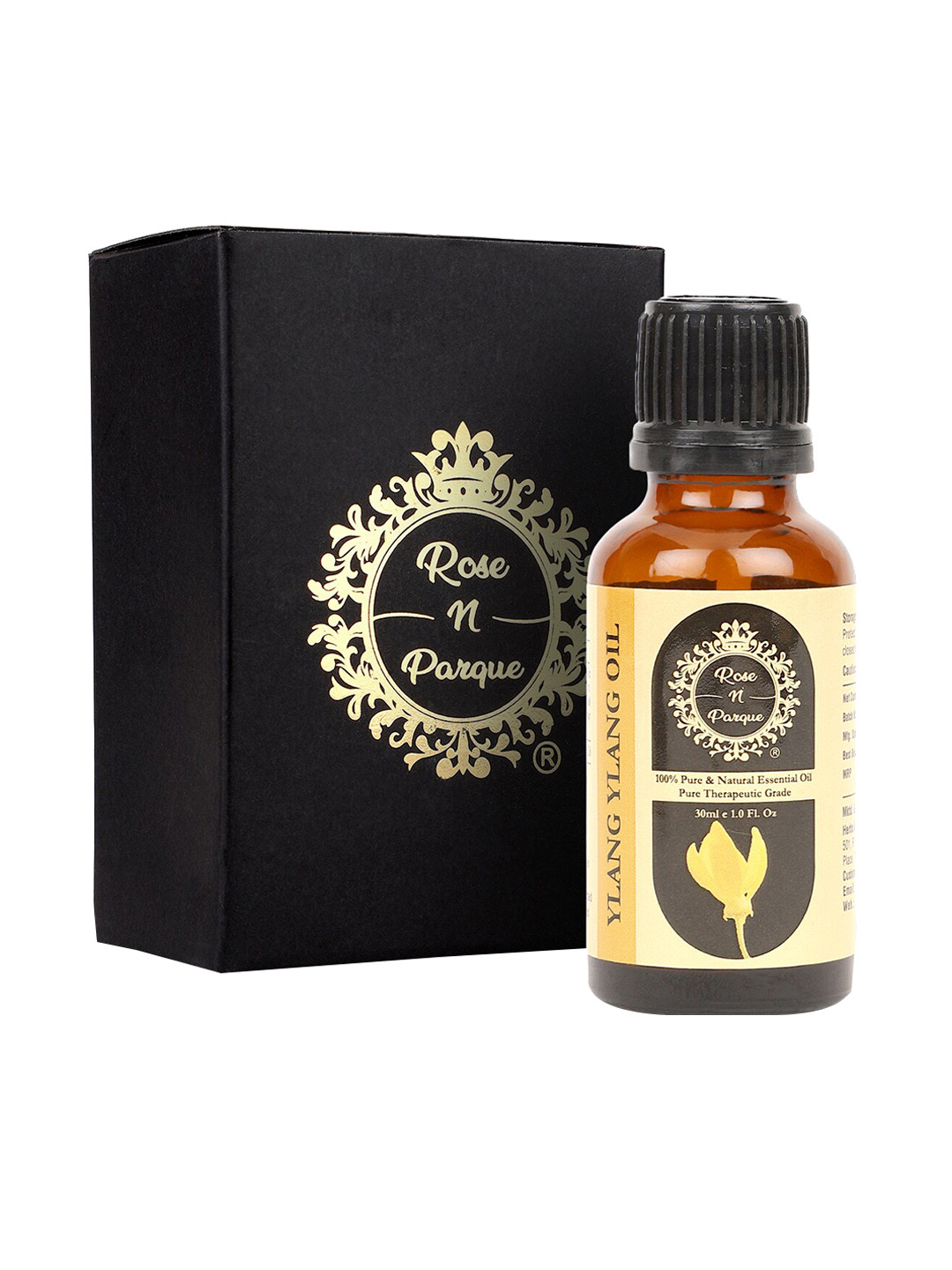 

ROSENPARQUE 100% Pure & Natural Therapeutic Grade Ylang Ylang Essential Oil - 30 ml, Black