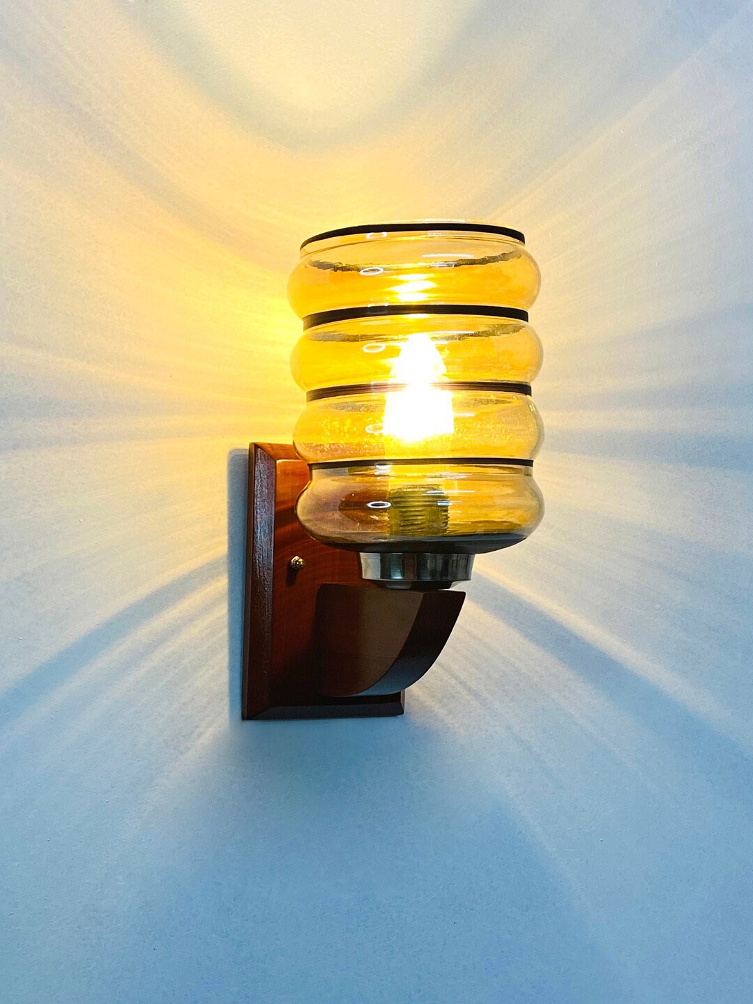 

foziq Brown Cylinder Wall Pendant Lamp