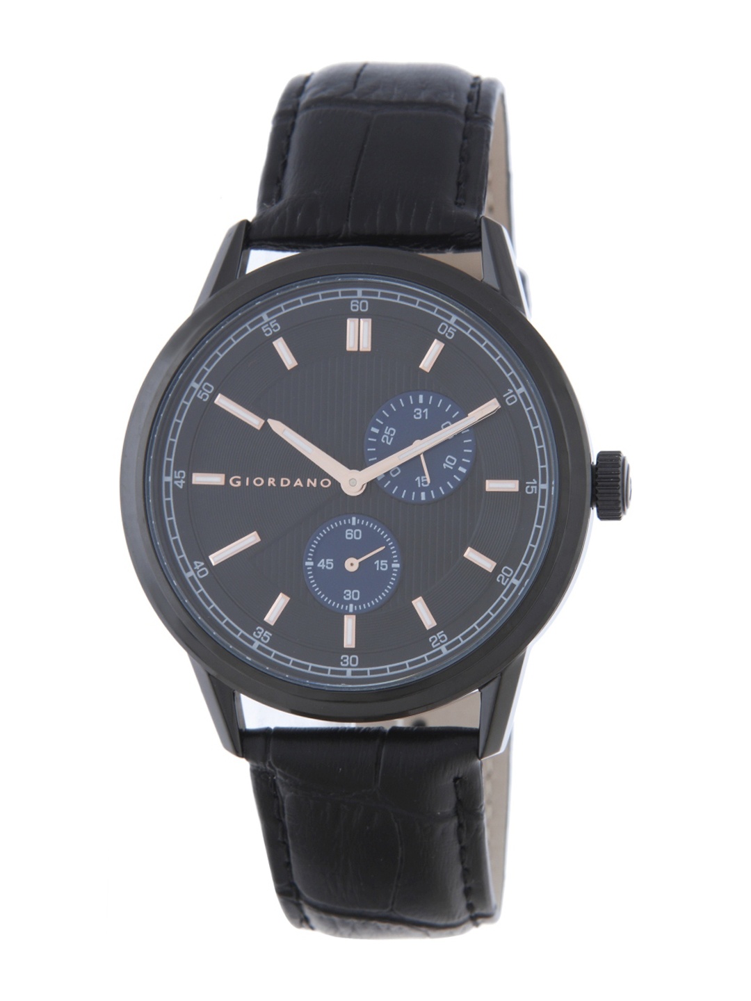 

GIORDANO Men Black Analogue Watch 1877-01