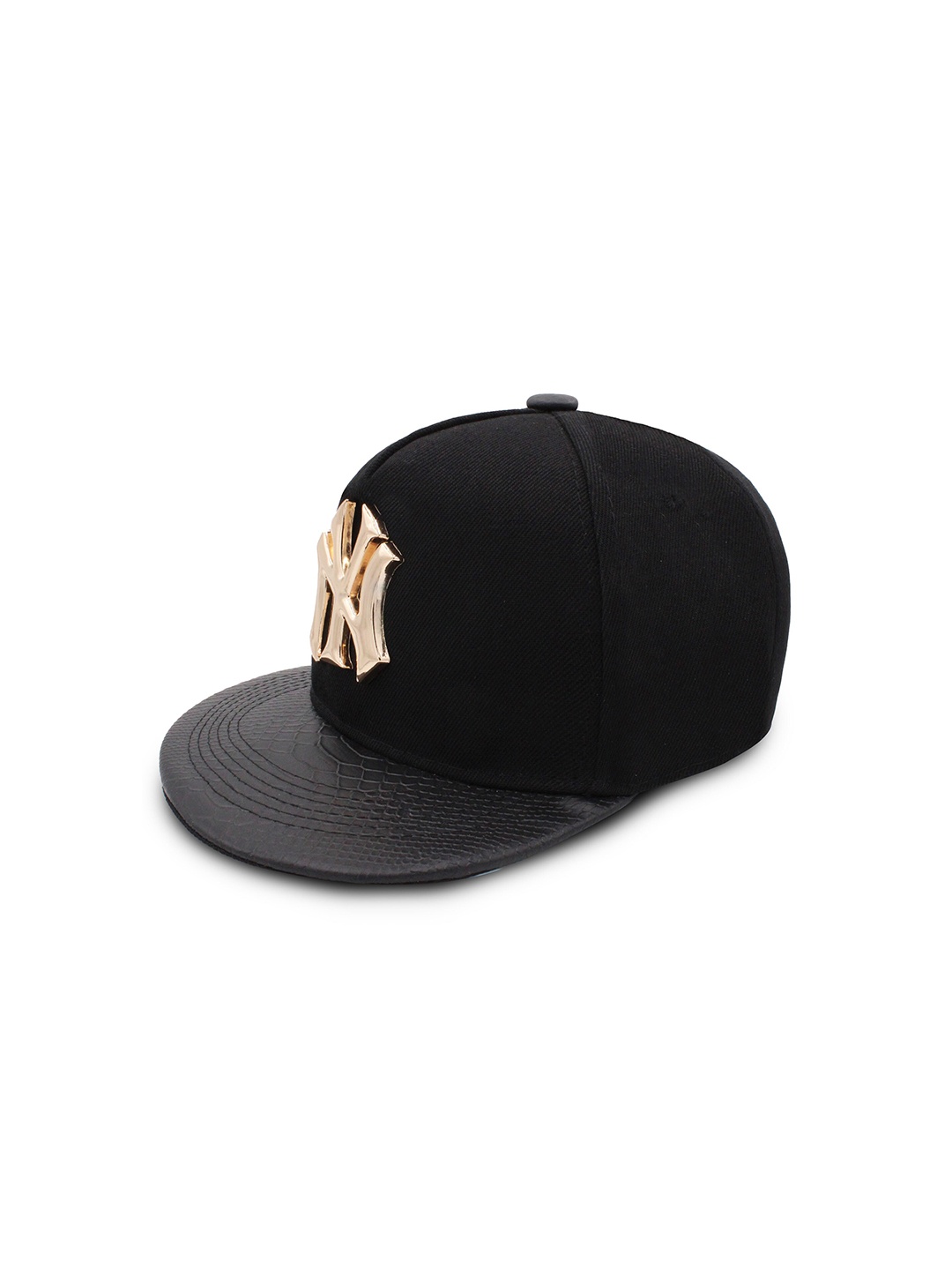 

JENNA Unisex Embellished Adjustable Snapback Cap, Black