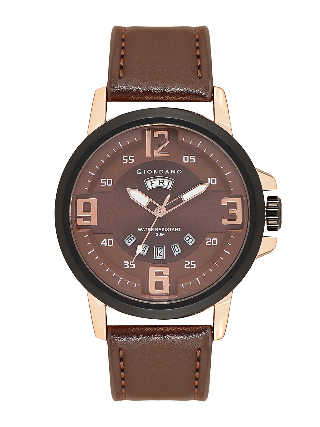 

GIORDANO Men Brown Analogue Watch C1055-03