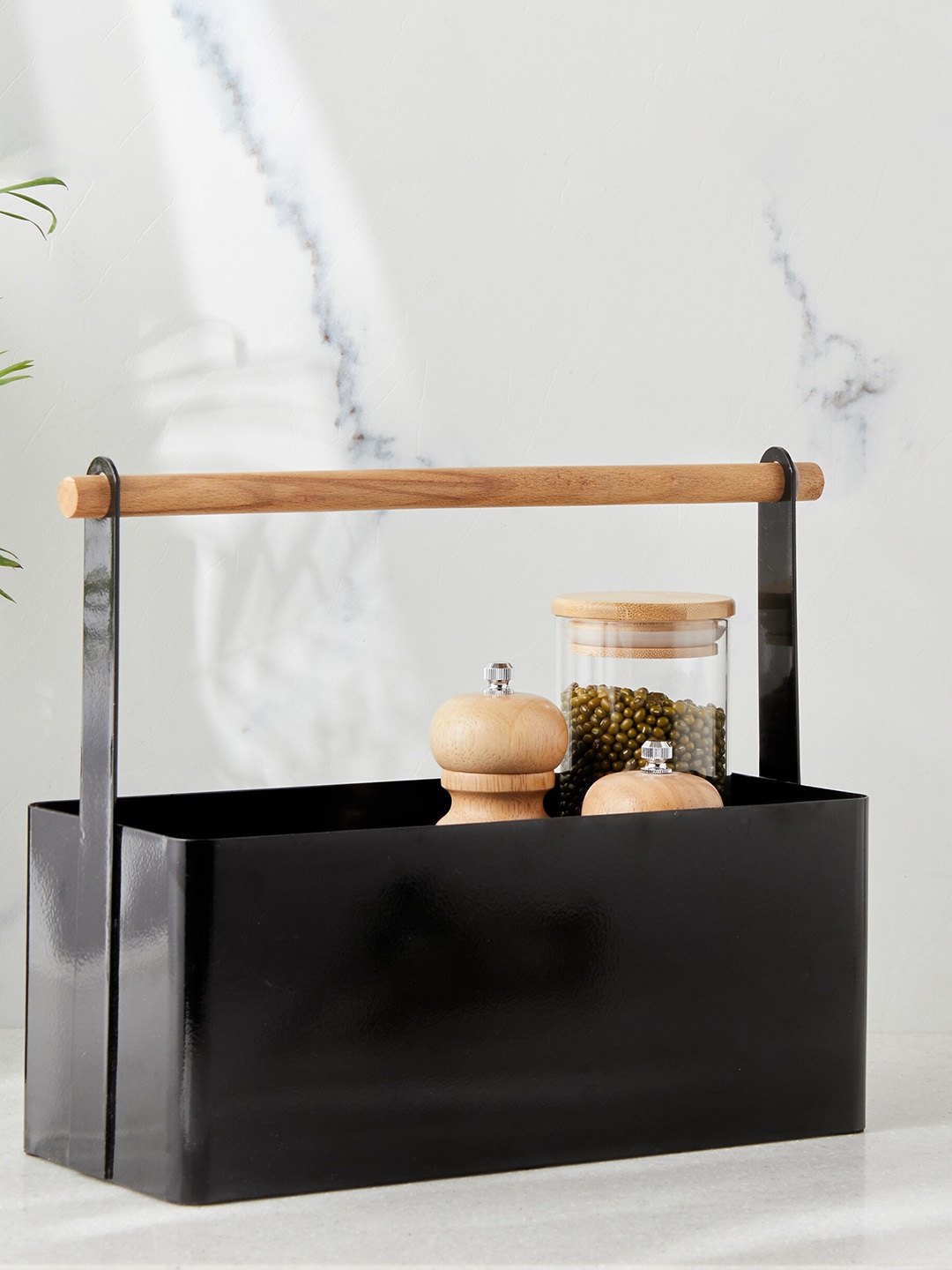 

Home Centre Black Chef Special Metal Over-The-Shelf Roll Holder
