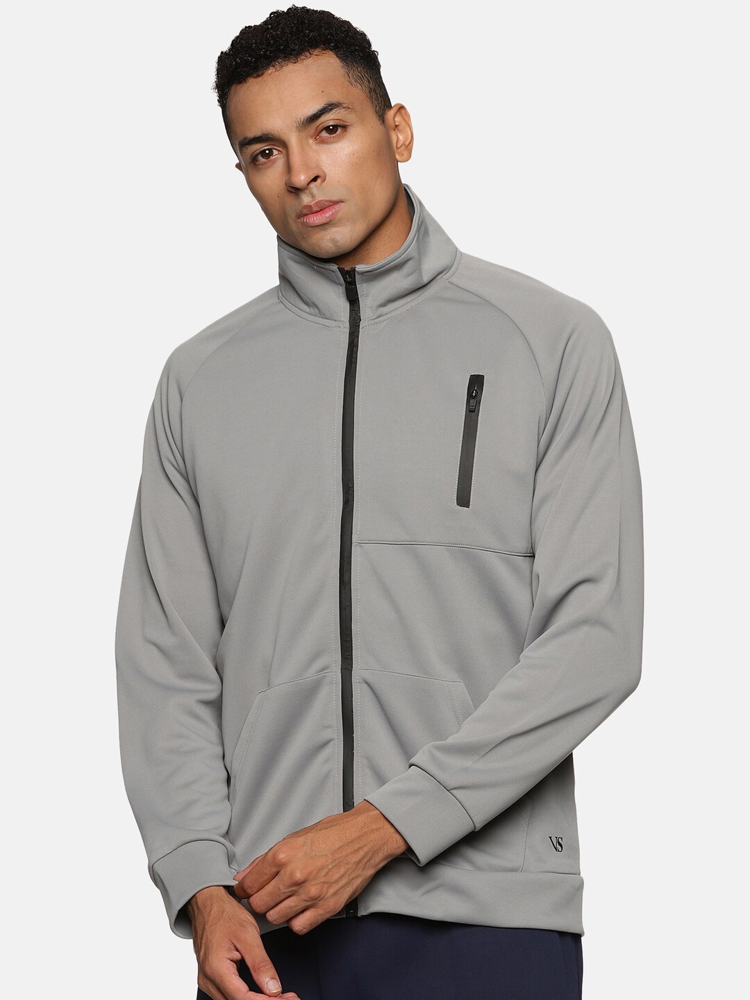 

VS by Sehwag Reversible Antimicrobial Sporty Jacket, Grey