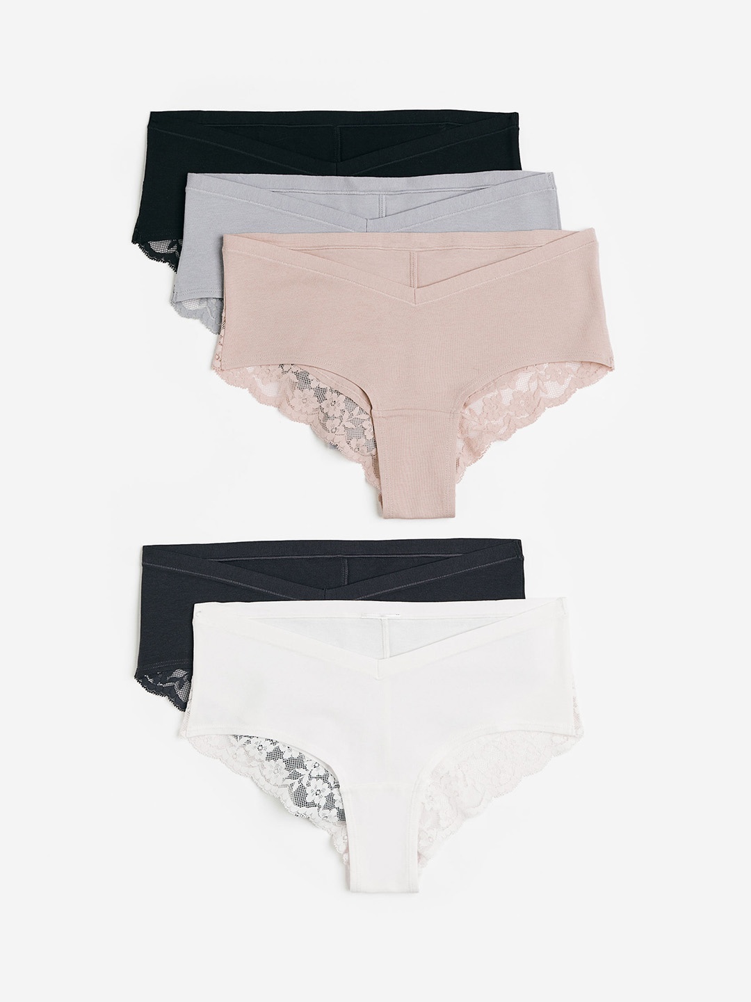 

H&M MAMA 5-Pack Hipster Briefs, Pink