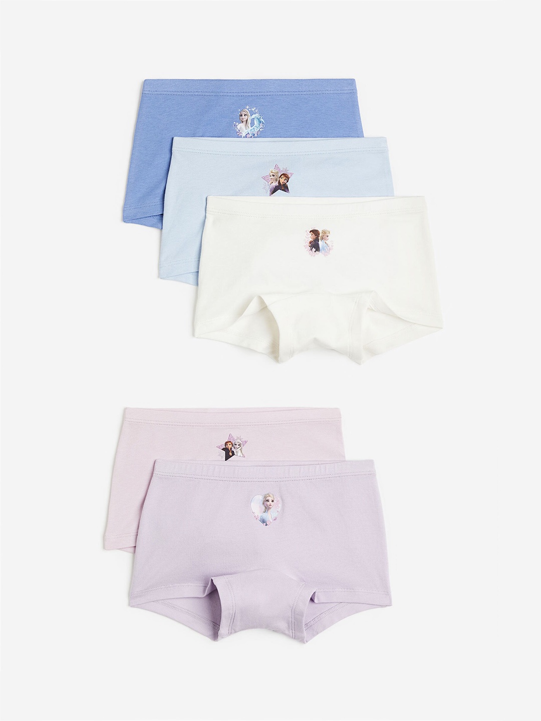 

H&M Girls 5-Pack Cotton Boxer Briefs, Blue
