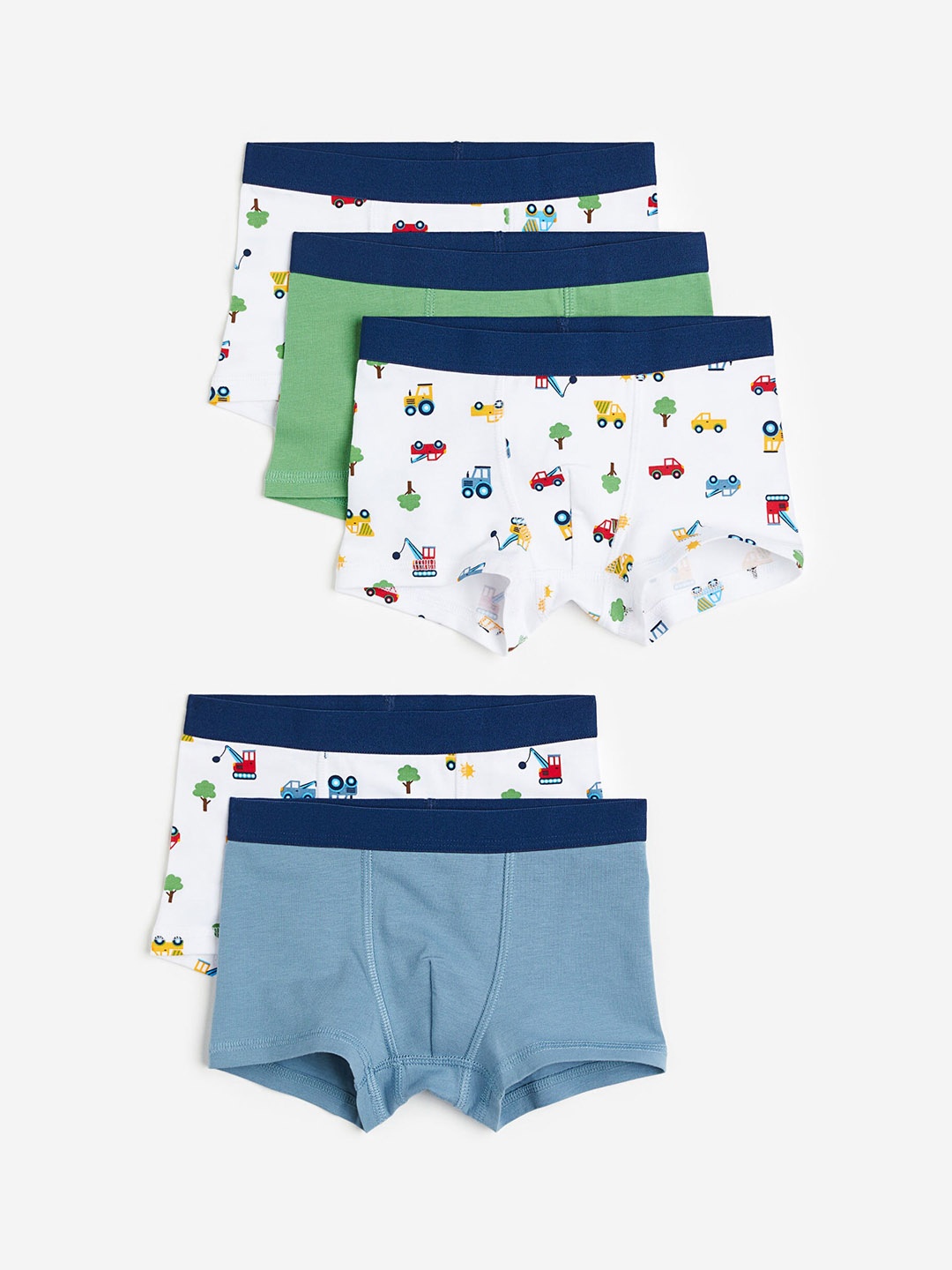 

H&M Boys 5-Pack Boxer Shorts, Blue