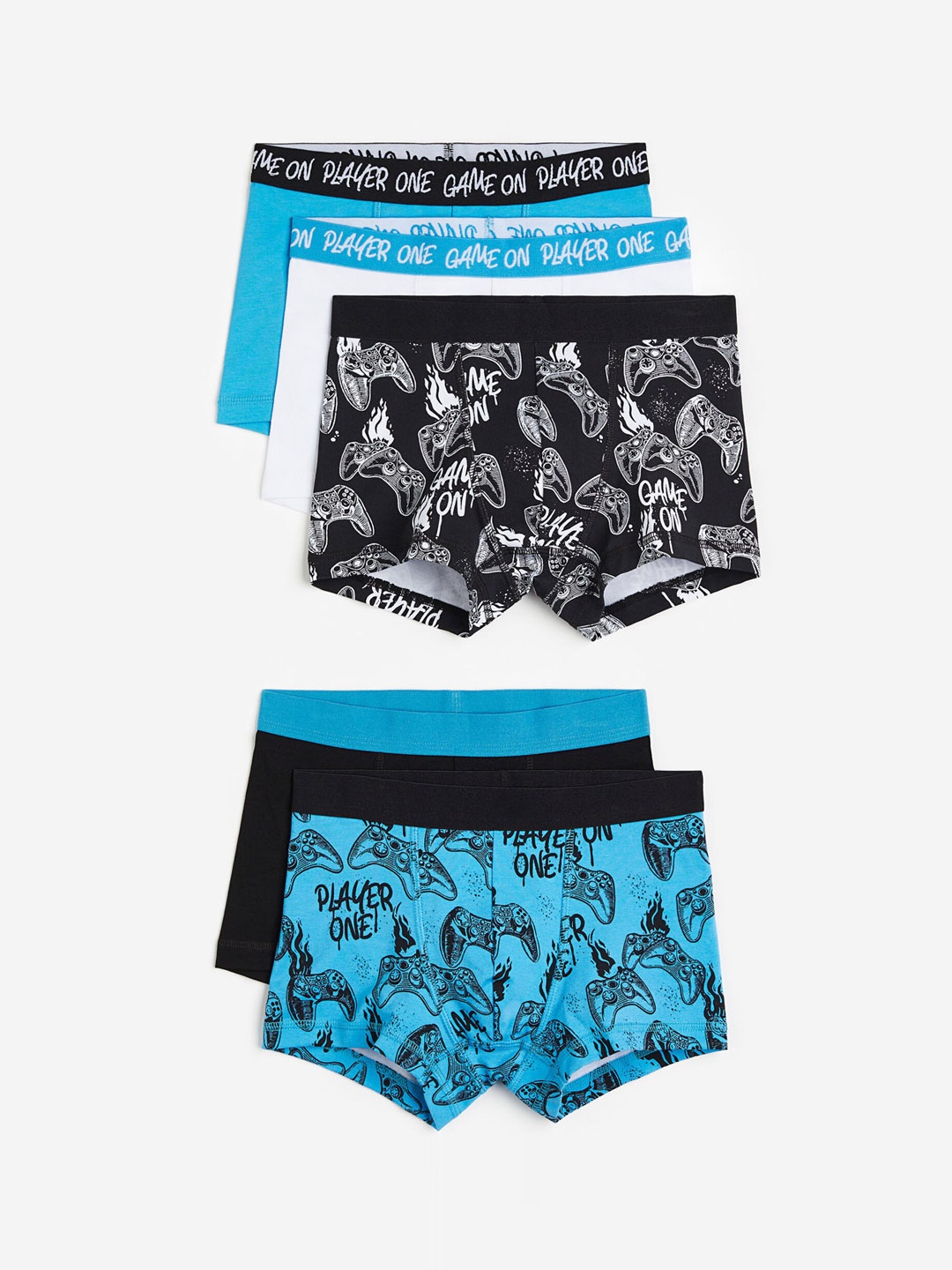 

H&M Boys 5-Pack Boxer Shorts, Black