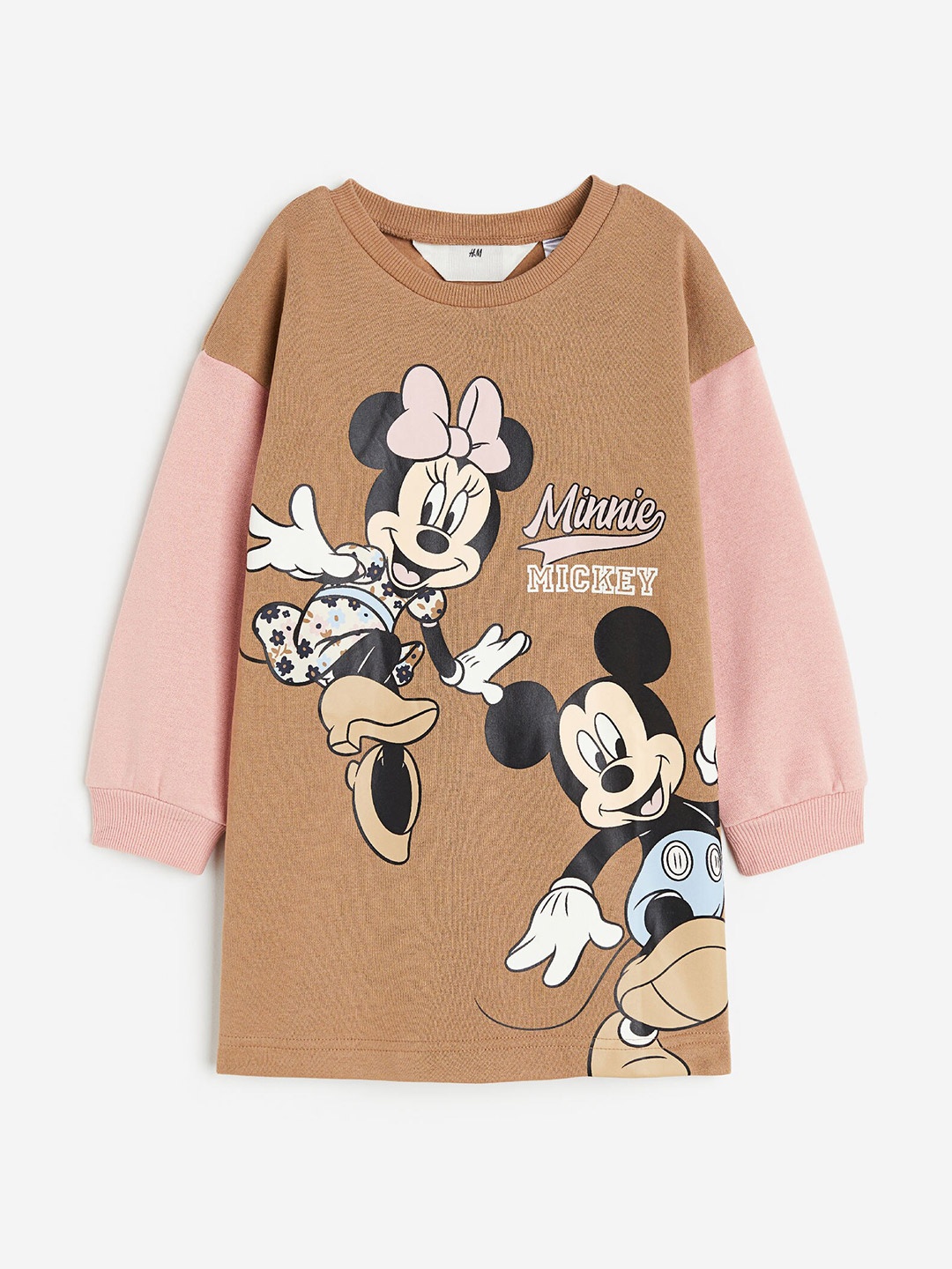

H&M Infant Girls Printed Sweatshirt Dress, Beige