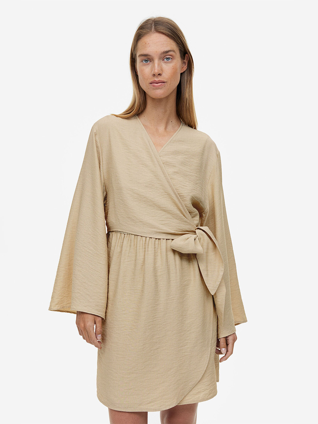 

H&M MAMA Nursing Wrap Dress, Beige