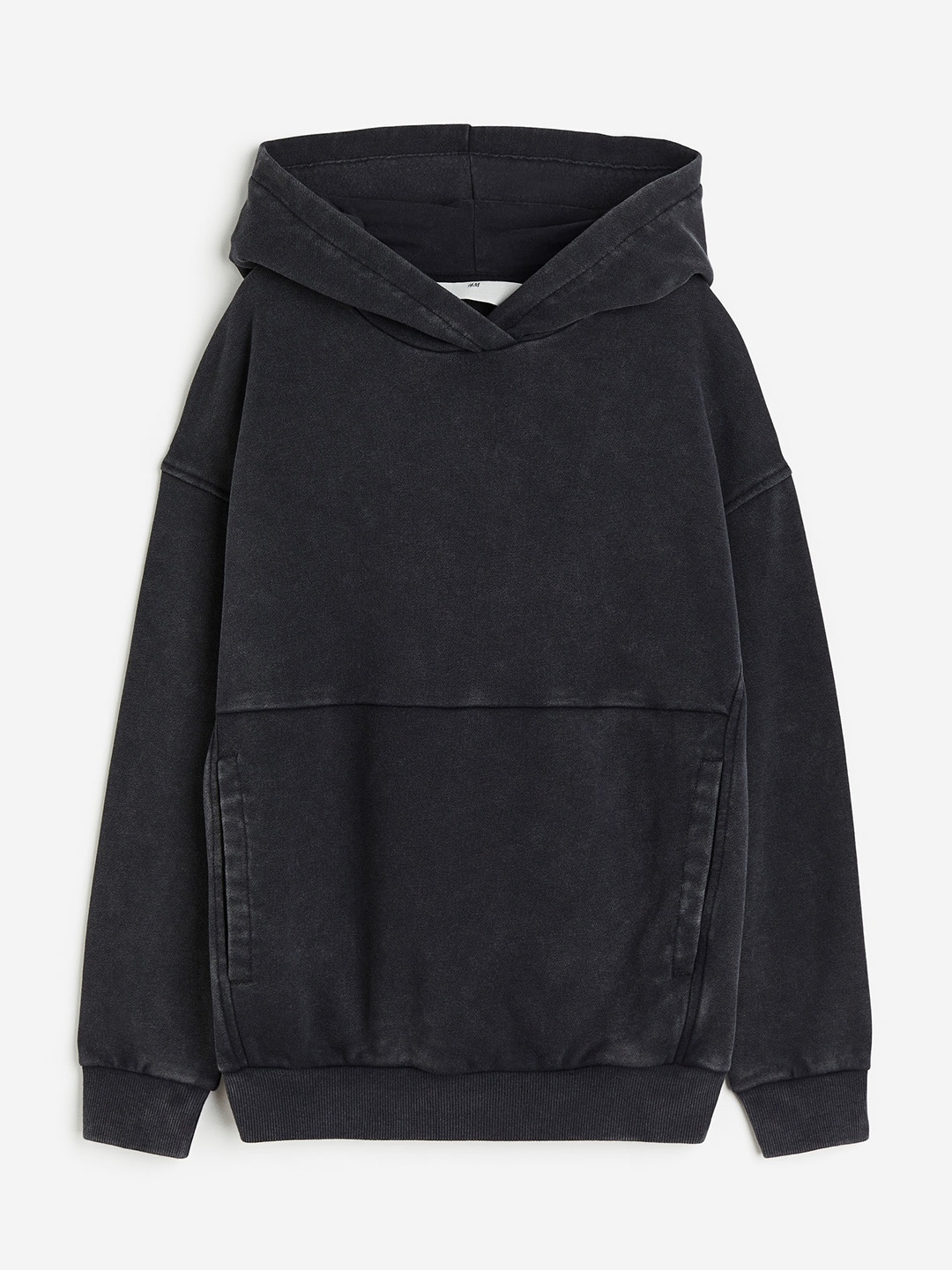 

H&M Boys Washed-Look Hoodie, Black