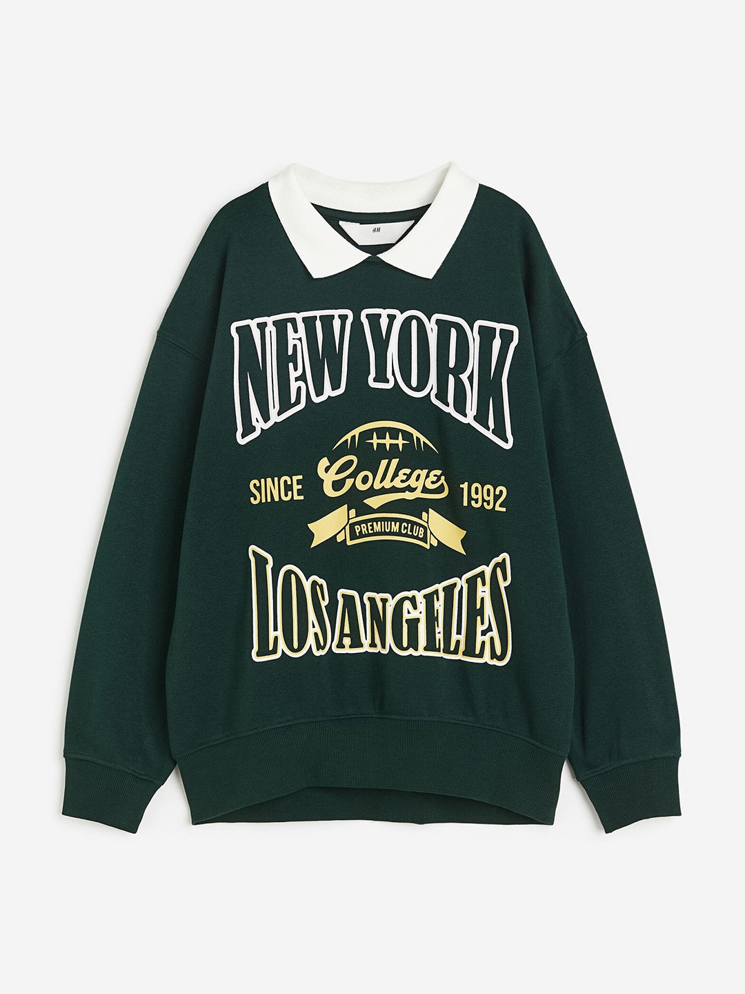 

H&M Girls Oversized Sweatshirt, Green