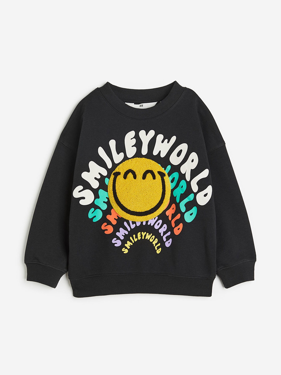

H&M Infant Boys Oversized Motif-Detail Sweatshirt, Black