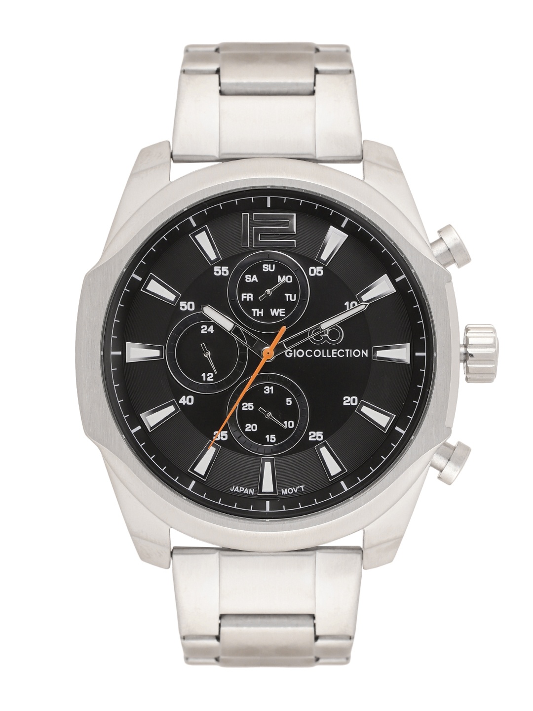 

GIO COLLECTION Men Gunmetal-Toned Analogue Watch G1036-11, Metallic