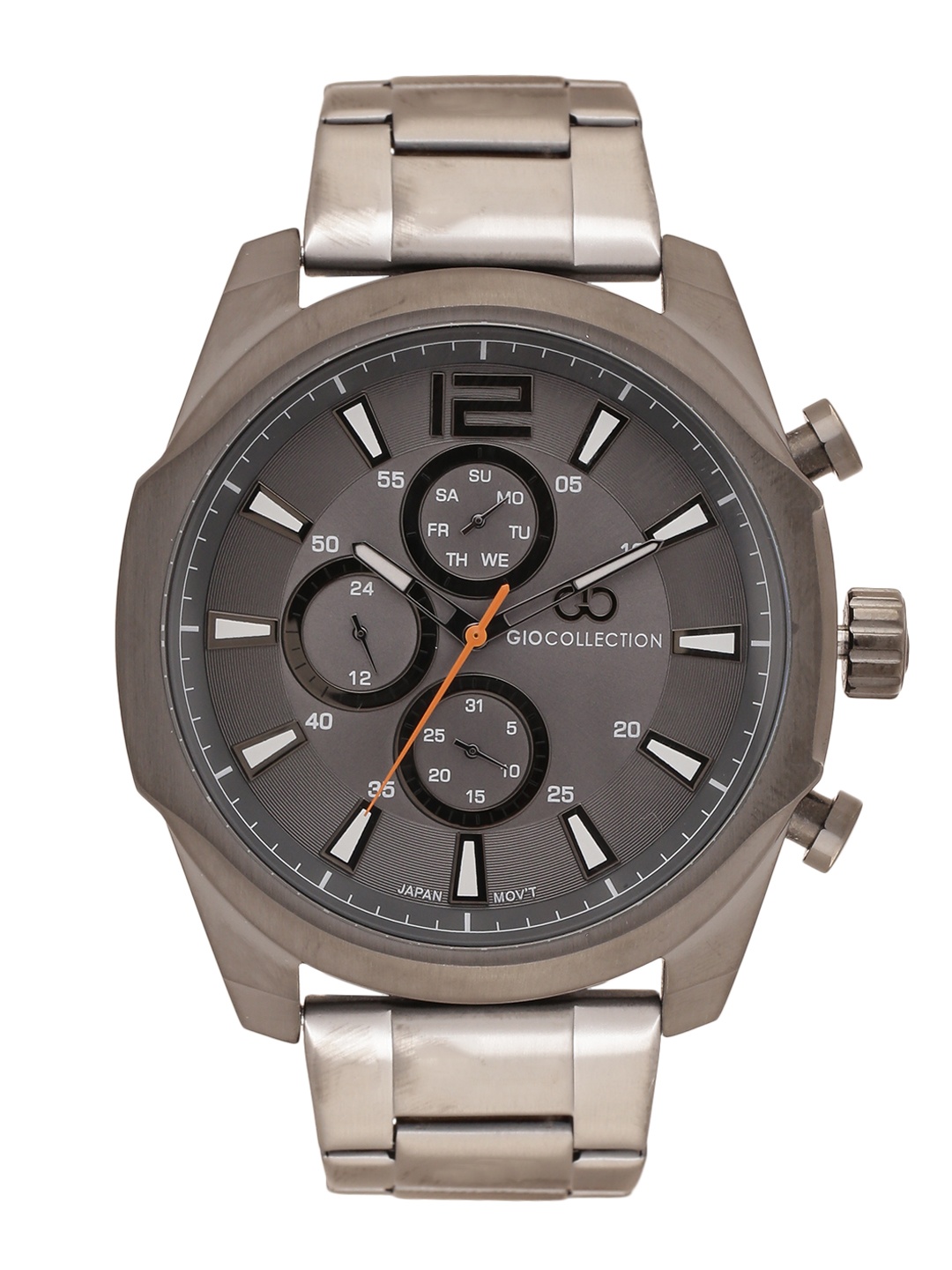 

GIO COLLECTION Men Gunmetal-Toned Analogue Watch G1036-22, Metallic