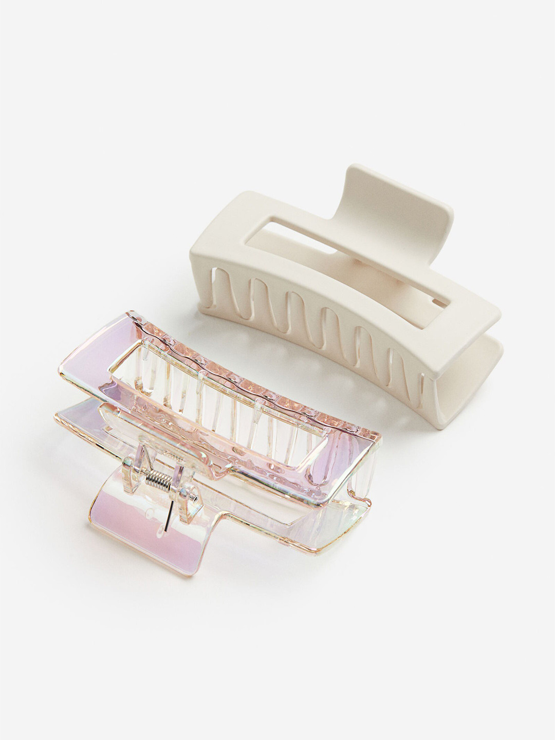 

H&M 2-Pack Hair Claws, White