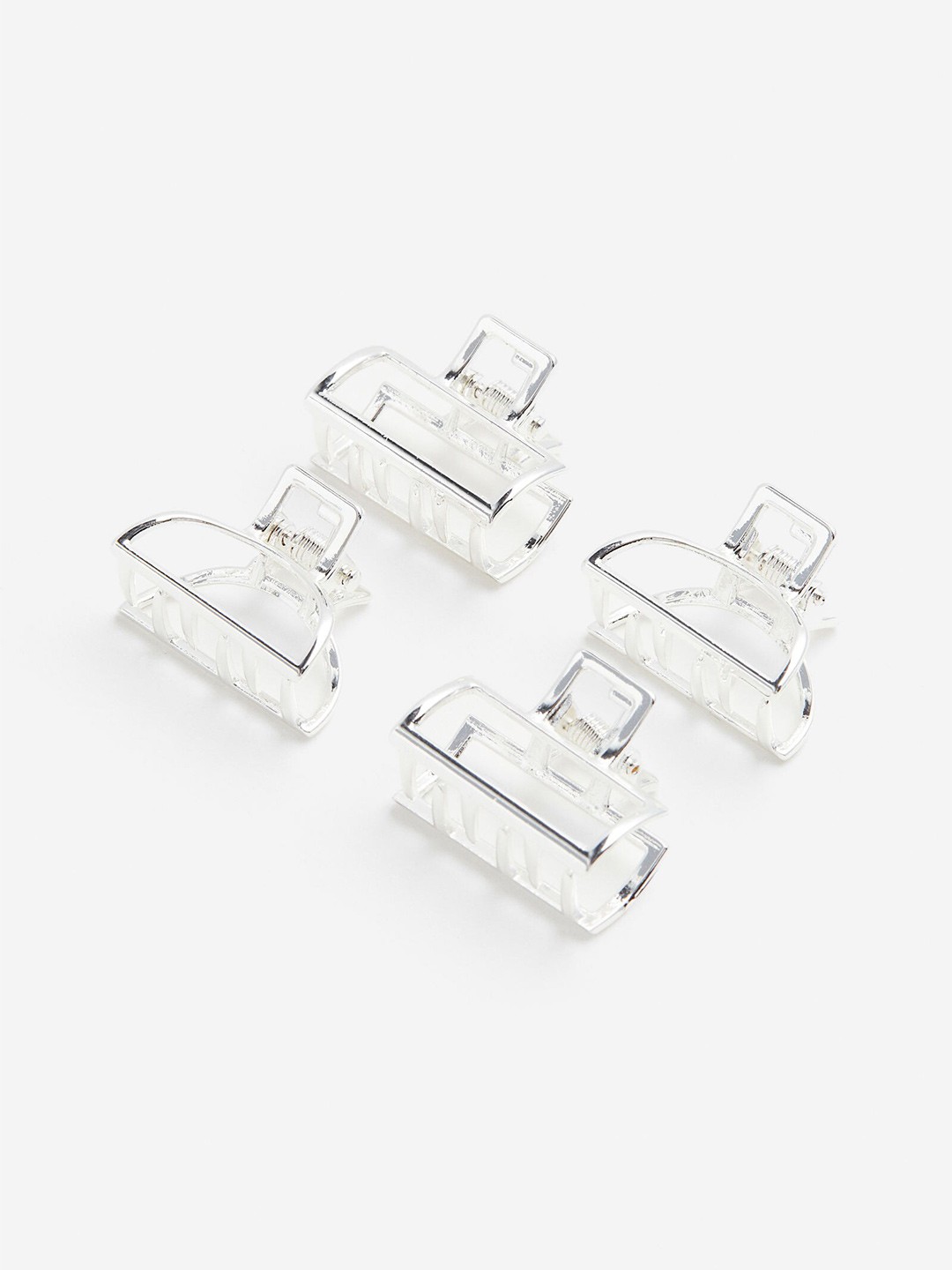 

H&M 4-Pack Hair Claws, Silver
